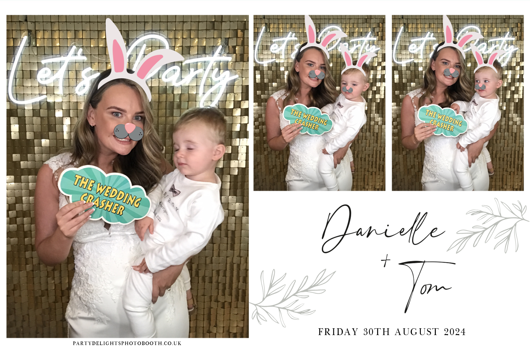Danielle and Tom's Wedding | View more photos from the event at gallery.partydelightsphotobooth.co.uk/u/PartyDelightsPhotoBooth/Danielle-and-Toms-Wedding