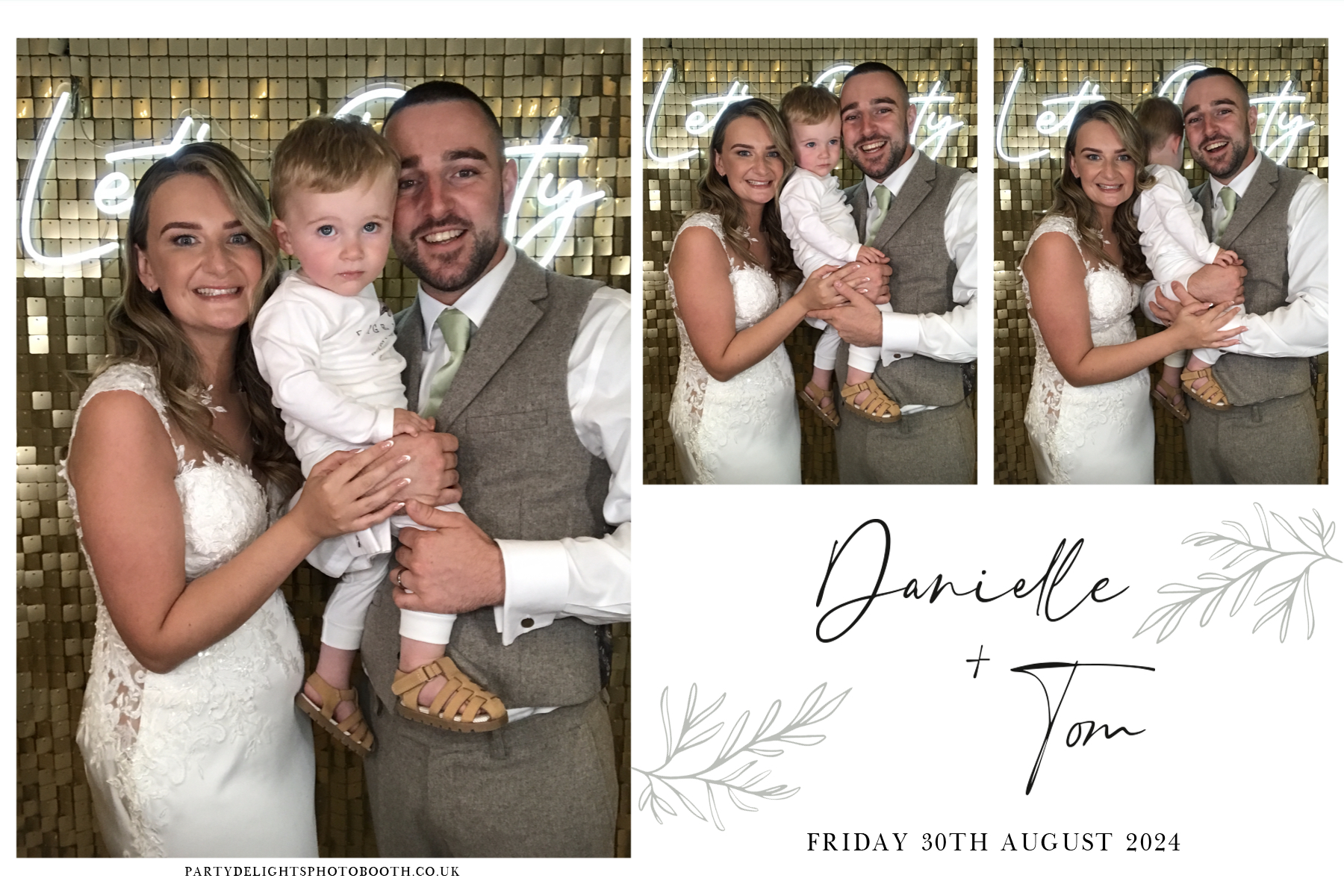 Danielle and Tom's Wedding | View more photos from the event at gallery.partydelightsphotobooth.co.uk/u/PartyDelightsPhotoBooth/Danielle-and-Toms-Wedding