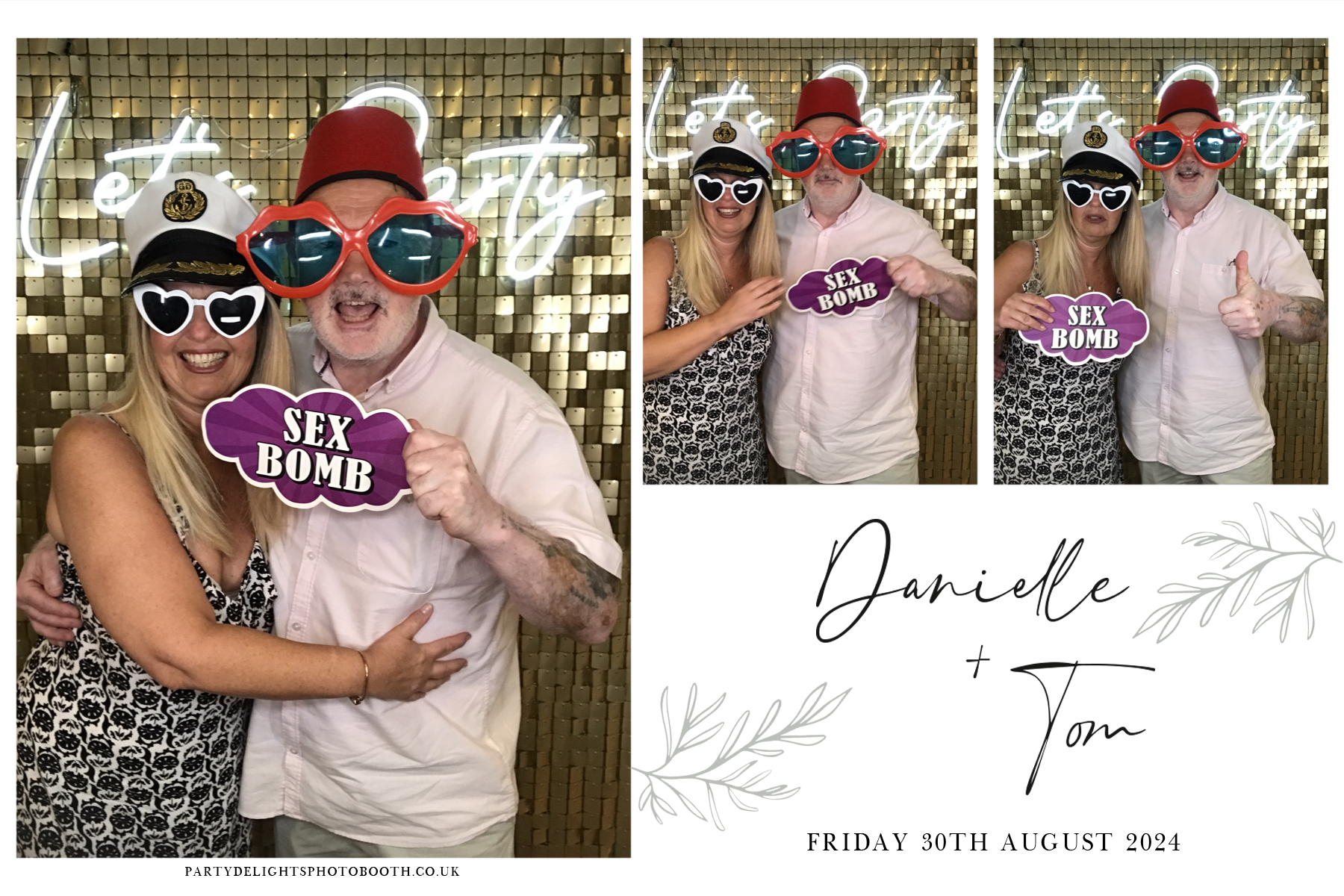 Danielle and Tom's Wedding | View more photos from the event at gallery.partydelightsphotobooth.co.uk/u/PartyDelightsPhotoBooth/Danielle-and-Toms-Wedding