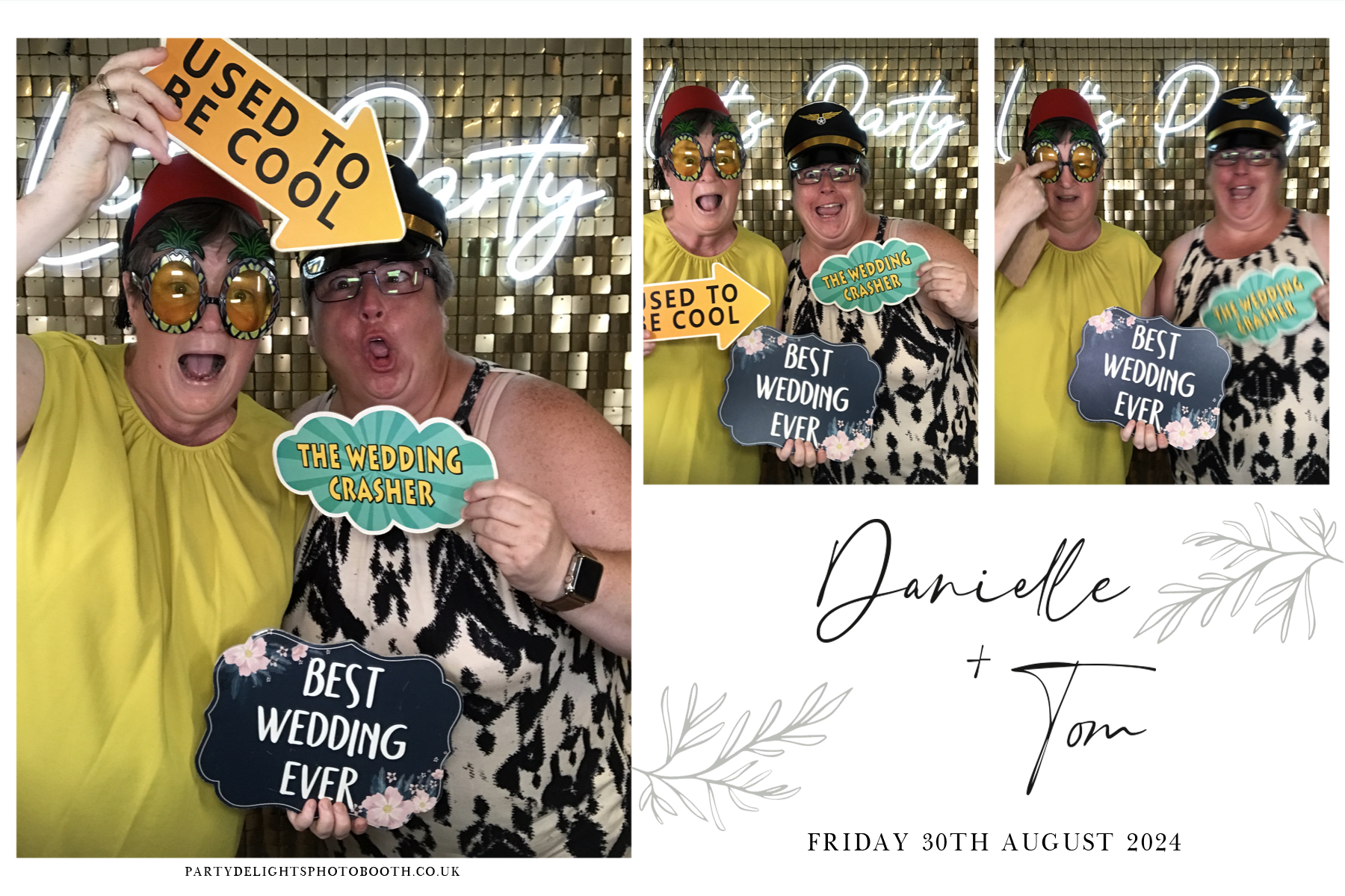 Danielle and Tom's Wedding | View more photos from the event at gallery.partydelightsphotobooth.co.uk/u/PartyDelightsPhotoBooth/Danielle-and-Toms-Wedding