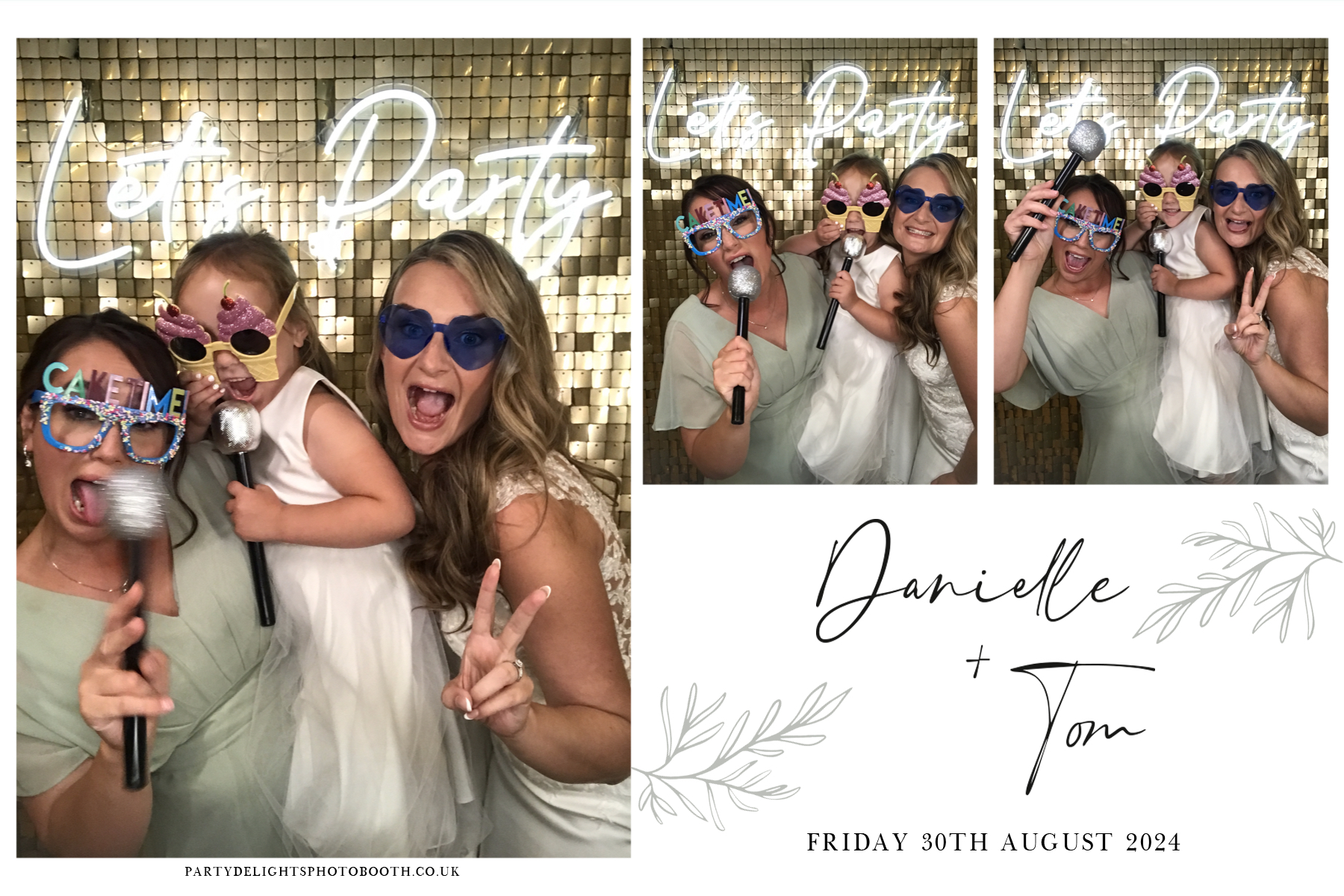 Danielle and Tom's Wedding | View more photos from the event at gallery.partydelightsphotobooth.co.uk/u/PartyDelightsPhotoBooth/Danielle-and-Toms-Wedding