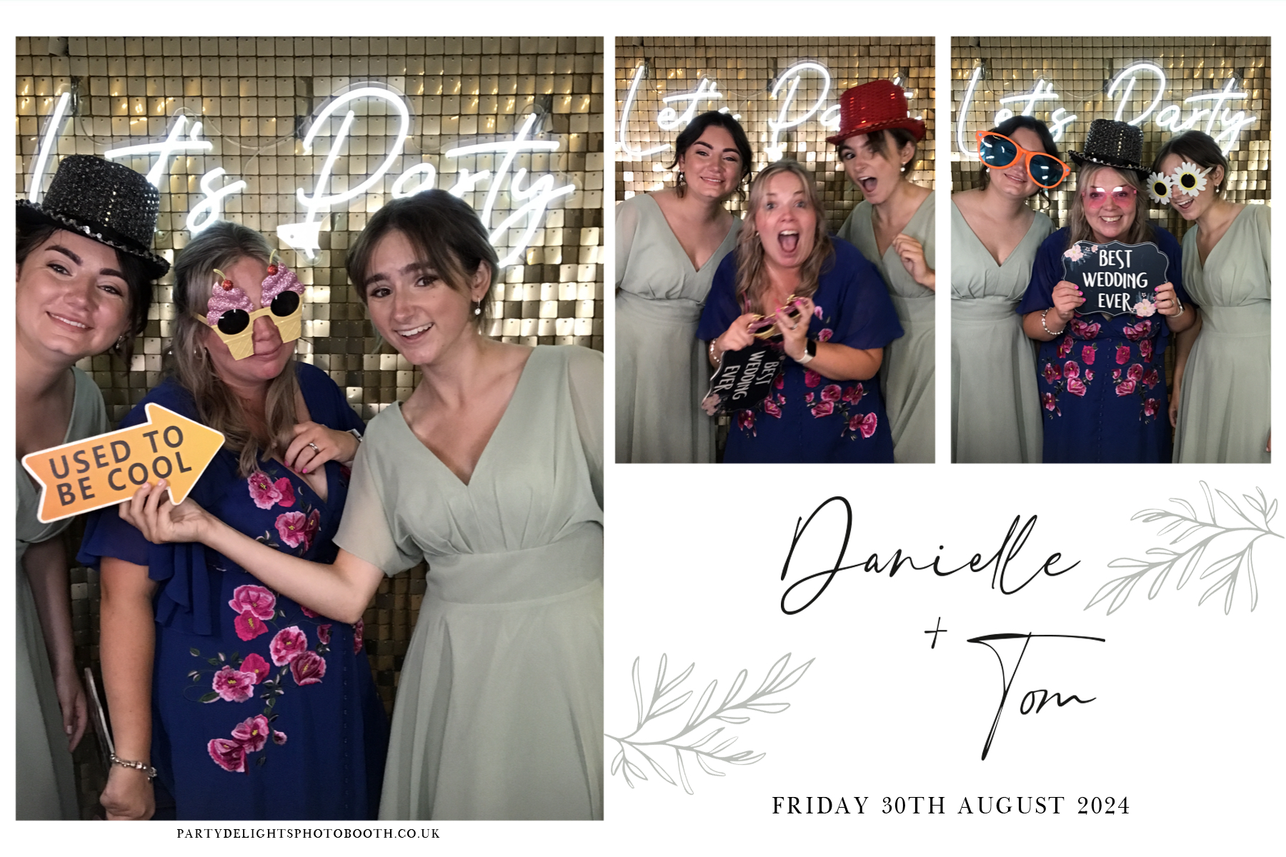 Danielle and Tom's Wedding | View more photos from the event at gallery.partydelightsphotobooth.co.uk/u/PartyDelightsPhotoBooth/Danielle-and-Toms-Wedding