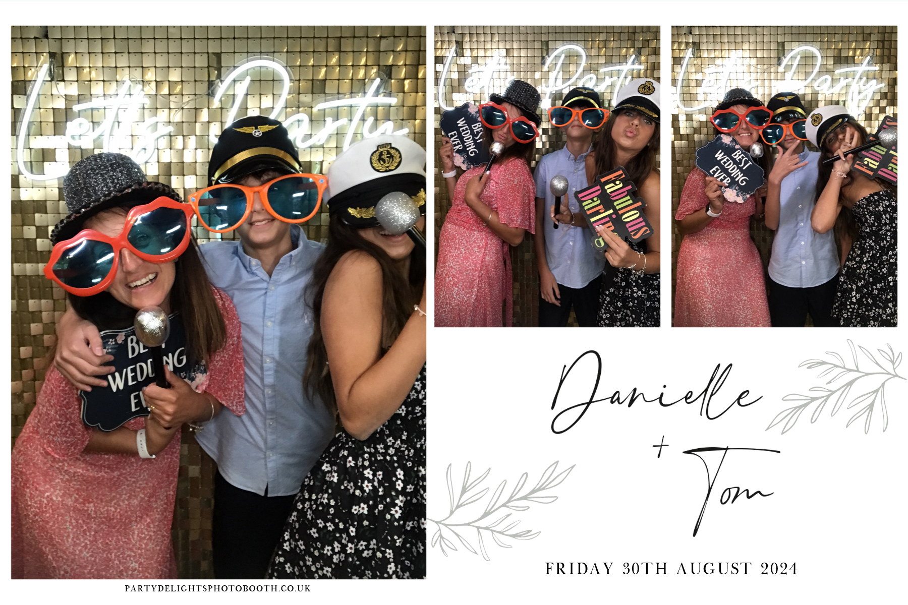 Danielle and Tom's Wedding | View more photos from the event at gallery.partydelightsphotobooth.co.uk/u/PartyDelightsPhotoBooth/Danielle-and-Toms-Wedding