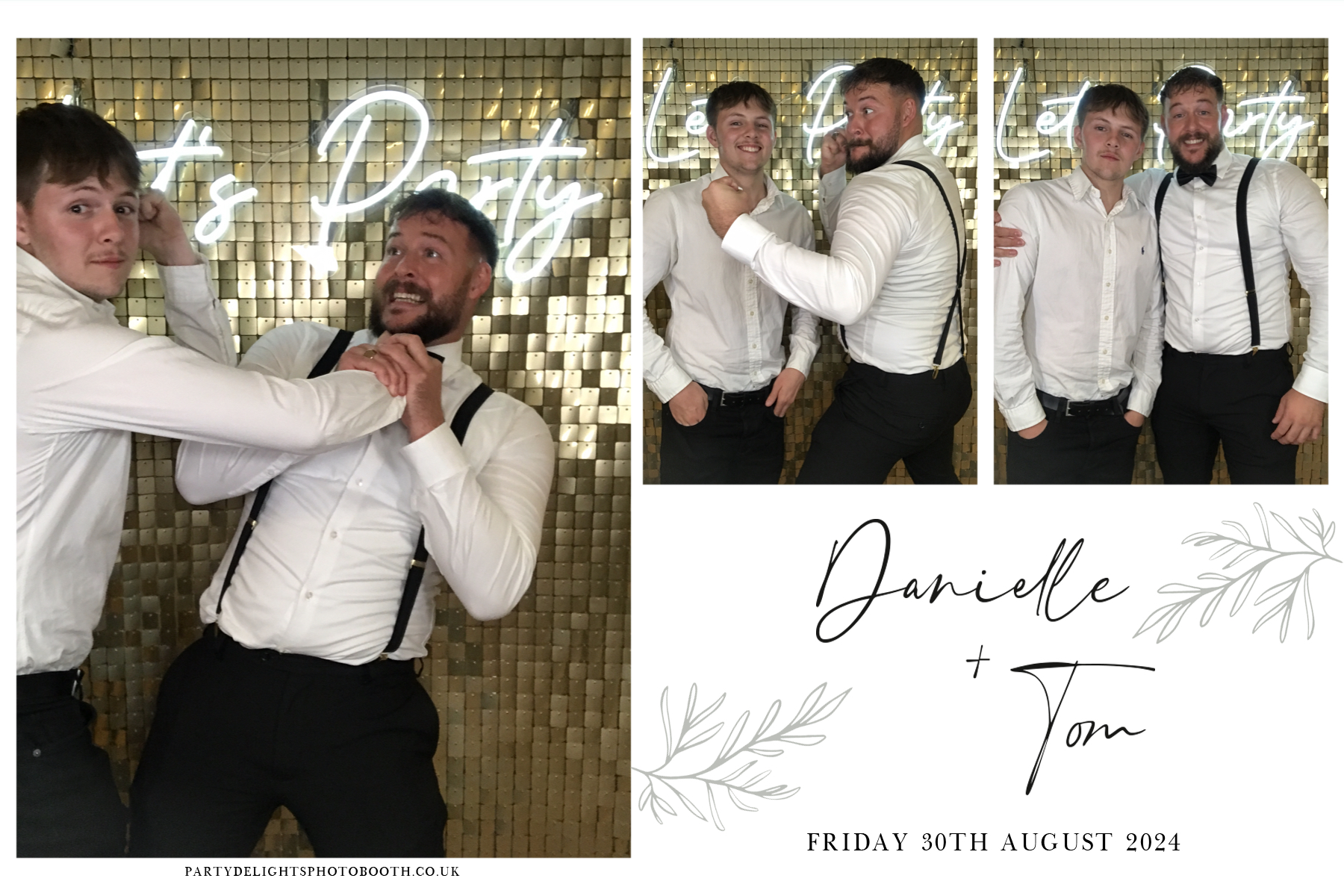 Danielle and Tom's Wedding | View more photos from the event at gallery.partydelightsphotobooth.co.uk/u/PartyDelightsPhotoBooth/Danielle-and-Toms-Wedding