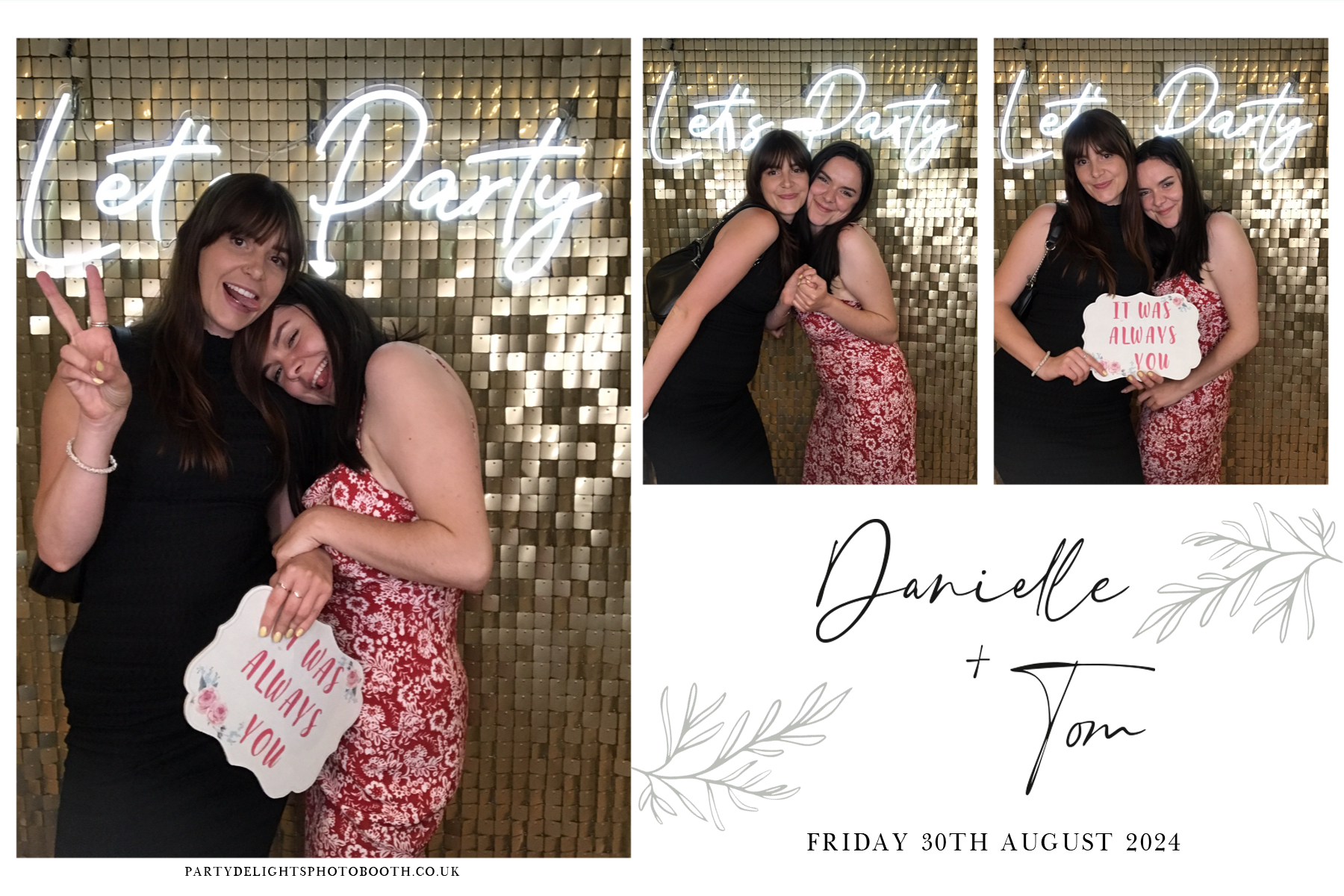 Danielle and Tom's Wedding | View more photos from the event at gallery.partydelightsphotobooth.co.uk/u/PartyDelightsPhotoBooth/Danielle-and-Toms-Wedding