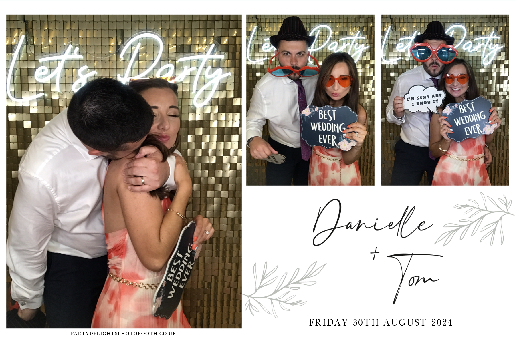 Danielle and Tom's Wedding | View more photos from the event at gallery.partydelightsphotobooth.co.uk/u/PartyDelightsPhotoBooth/Danielle-and-Toms-Wedding