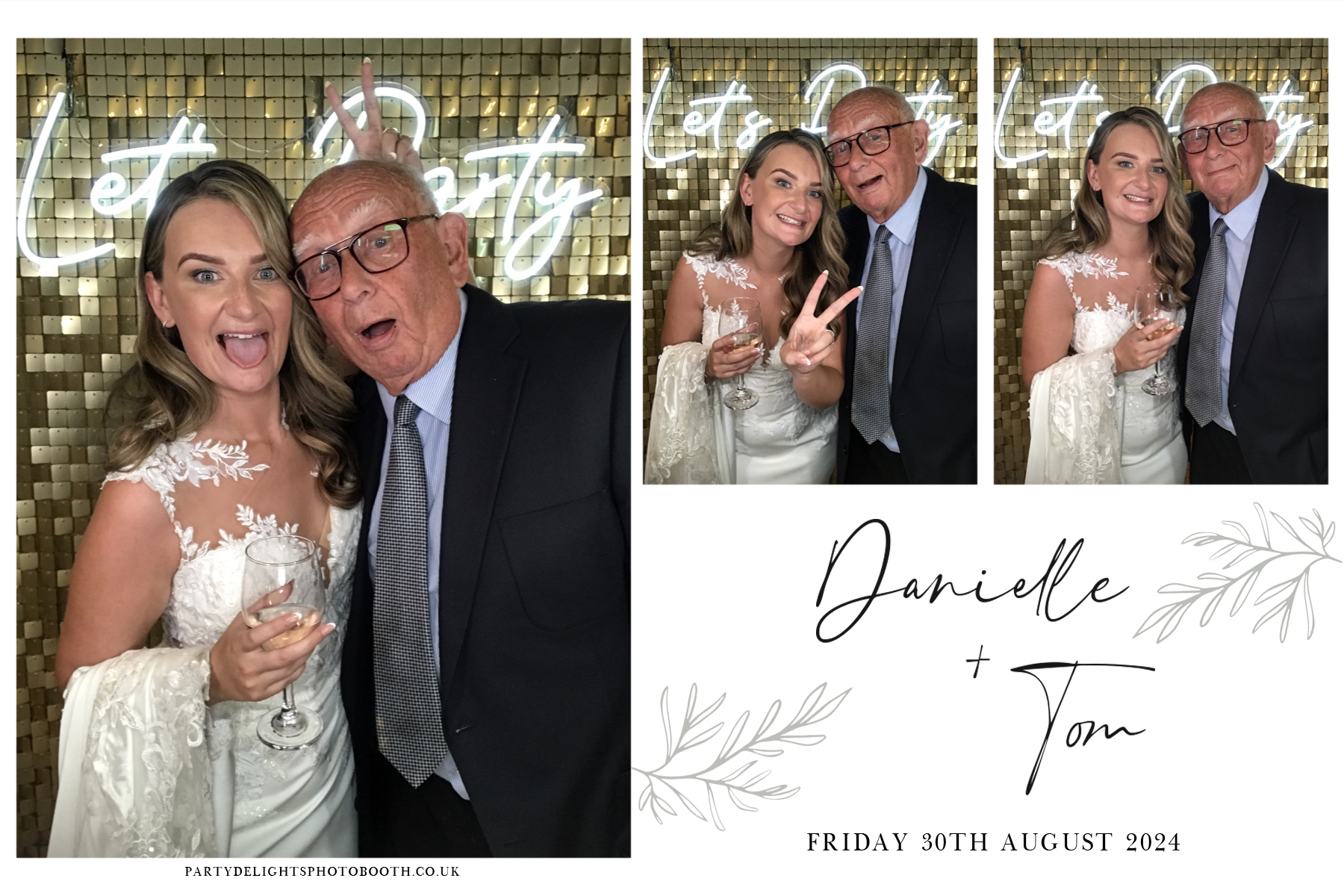 Danielle and Tom's Wedding | View more photos from the event at gallery.partydelightsphotobooth.co.uk/u/PartyDelightsPhotoBooth/Danielle-and-Toms-Wedding