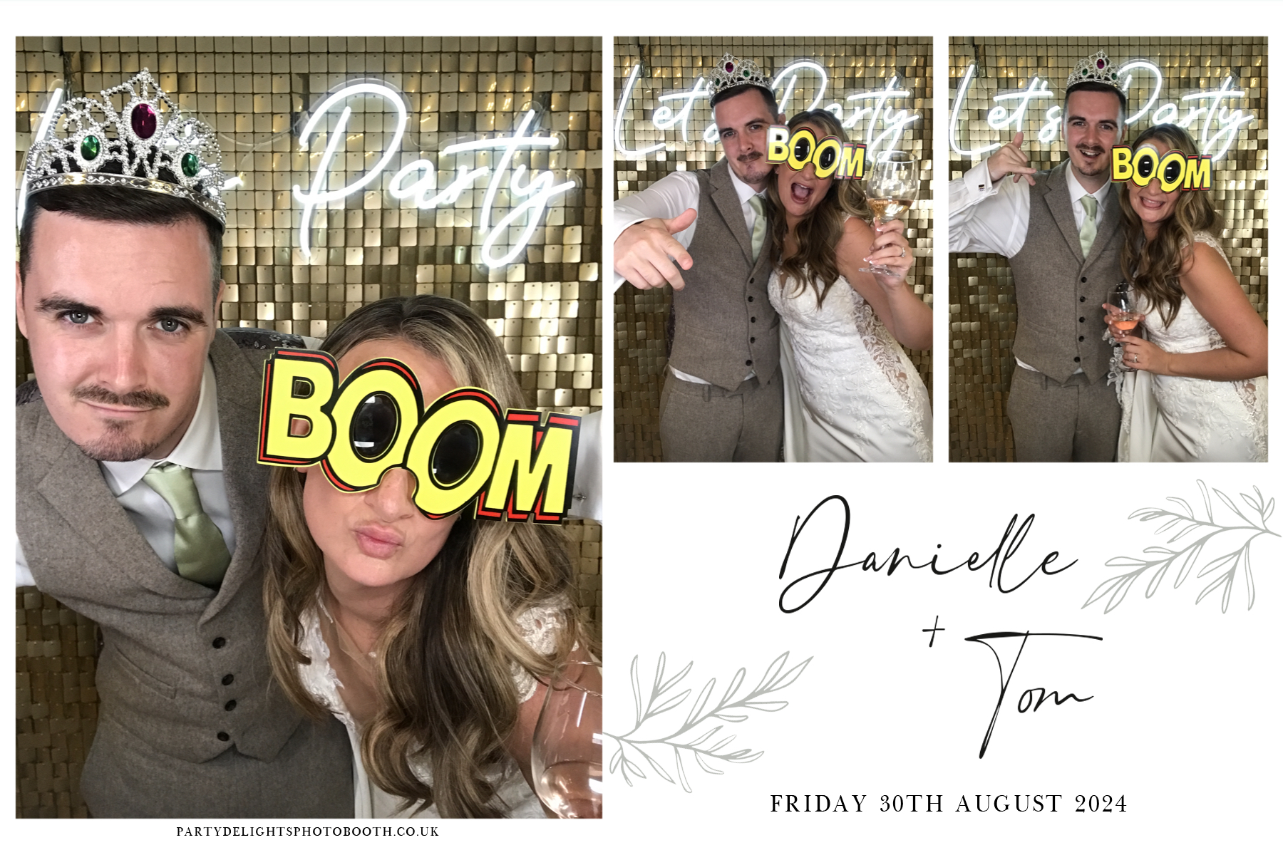 Danielle and Tom's Wedding | View more photos from the event at gallery.partydelightsphotobooth.co.uk/u/PartyDelightsPhotoBooth/Danielle-and-Toms-Wedding