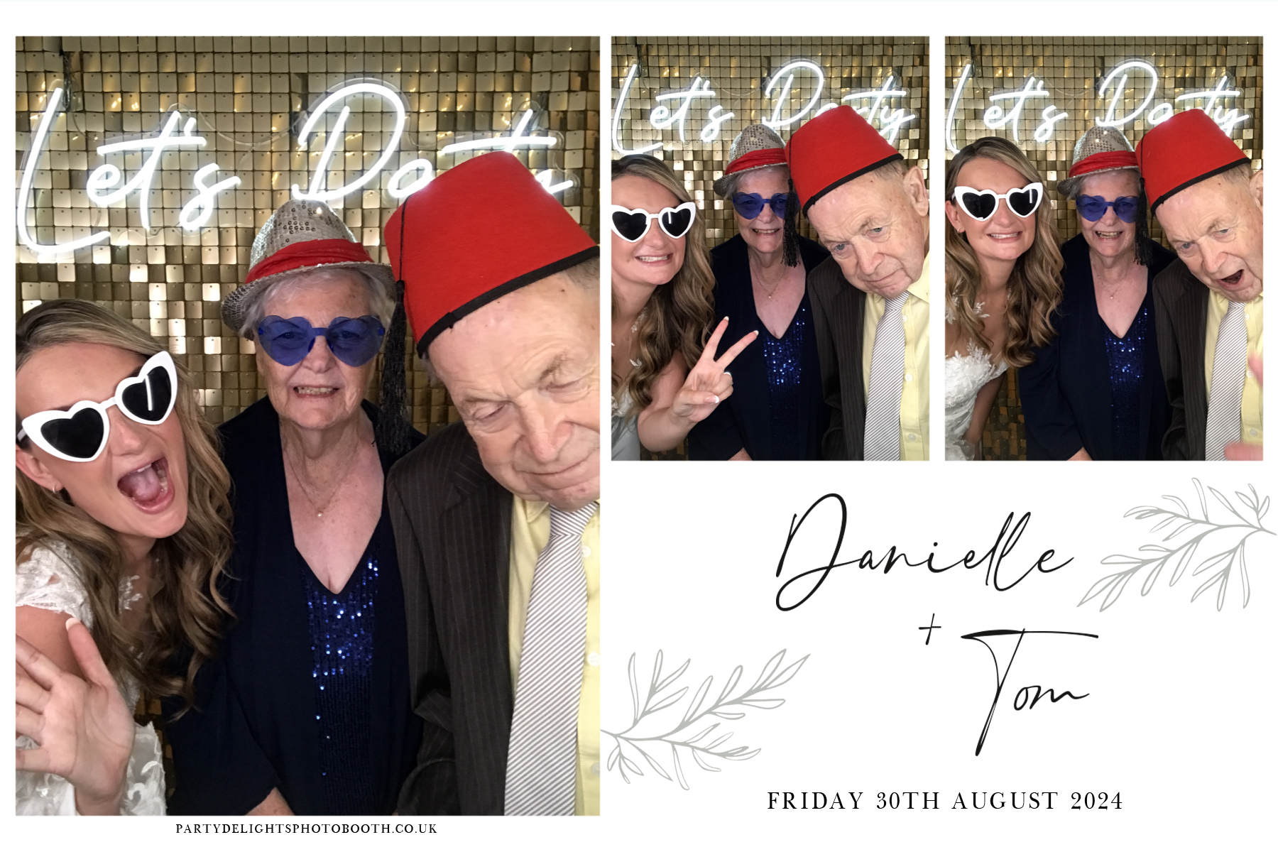 Danielle and Tom's Wedding | View more photos from the event at gallery.partydelightsphotobooth.co.uk/u/PartyDelightsPhotoBooth/Danielle-and-Toms-Wedding