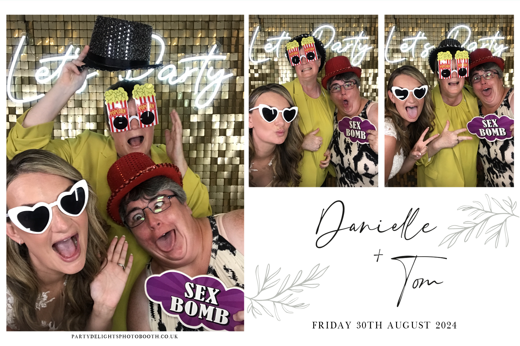 Danielle and Tom's Wedding | View more photos from the event at gallery.partydelightsphotobooth.co.uk/u/PartyDelightsPhotoBooth/Danielle-and-Toms-Wedding