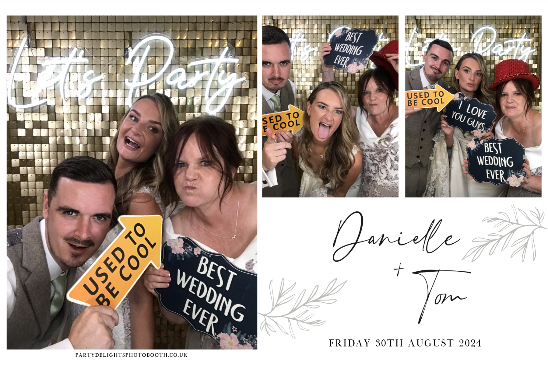Danielle and Tom's Wedding | View more photos from the event at gallery.partydelightsphotobooth.co.uk/u/PartyDelightsPhotoBooth/Danielle-and-Toms-Wedding