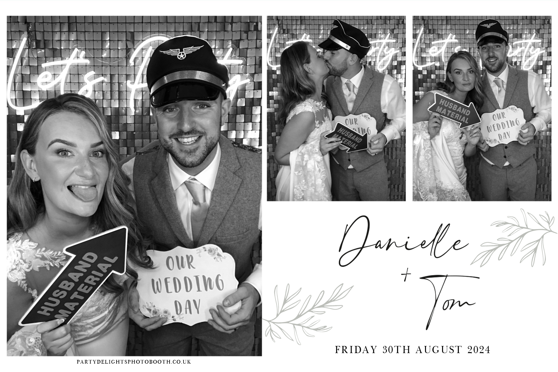 Danielle and Tom's Wedding | View more photos from the event at gallery.partydelightsphotobooth.co.uk/u/PartyDelightsPhotoBooth/Danielle-and-Toms-Wedding