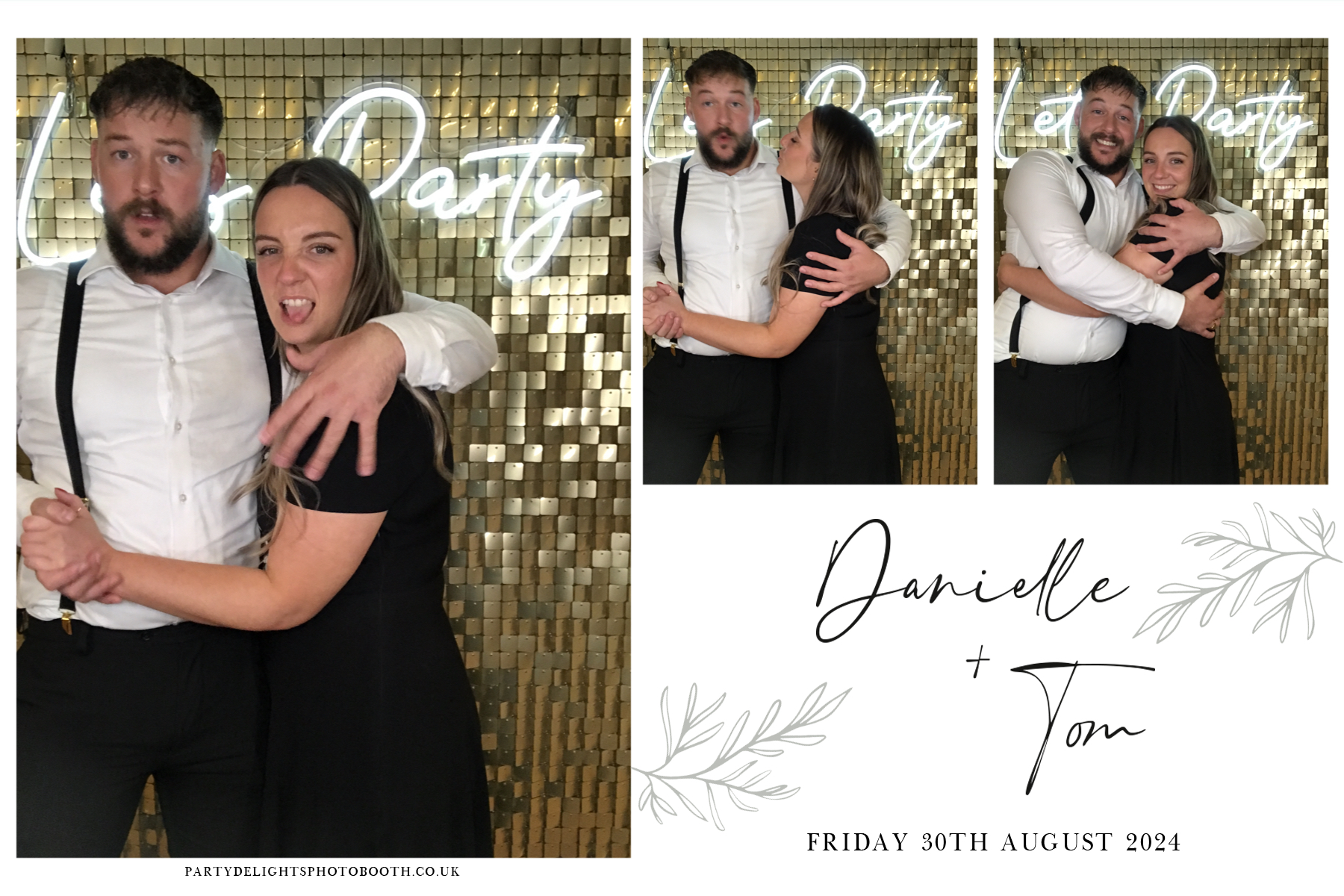 Danielle and Tom's Wedding | View more photos from the event at gallery.partydelightsphotobooth.co.uk/u/PartyDelightsPhotoBooth/Danielle-and-Toms-Wedding