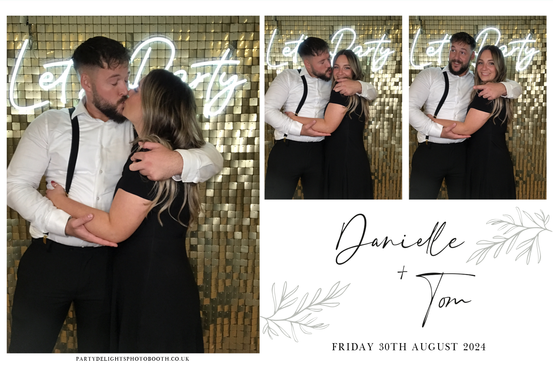 Danielle and Tom's Wedding | View more photos from the event at gallery.partydelightsphotobooth.co.uk/u/PartyDelightsPhotoBooth/Danielle-and-Toms-Wedding