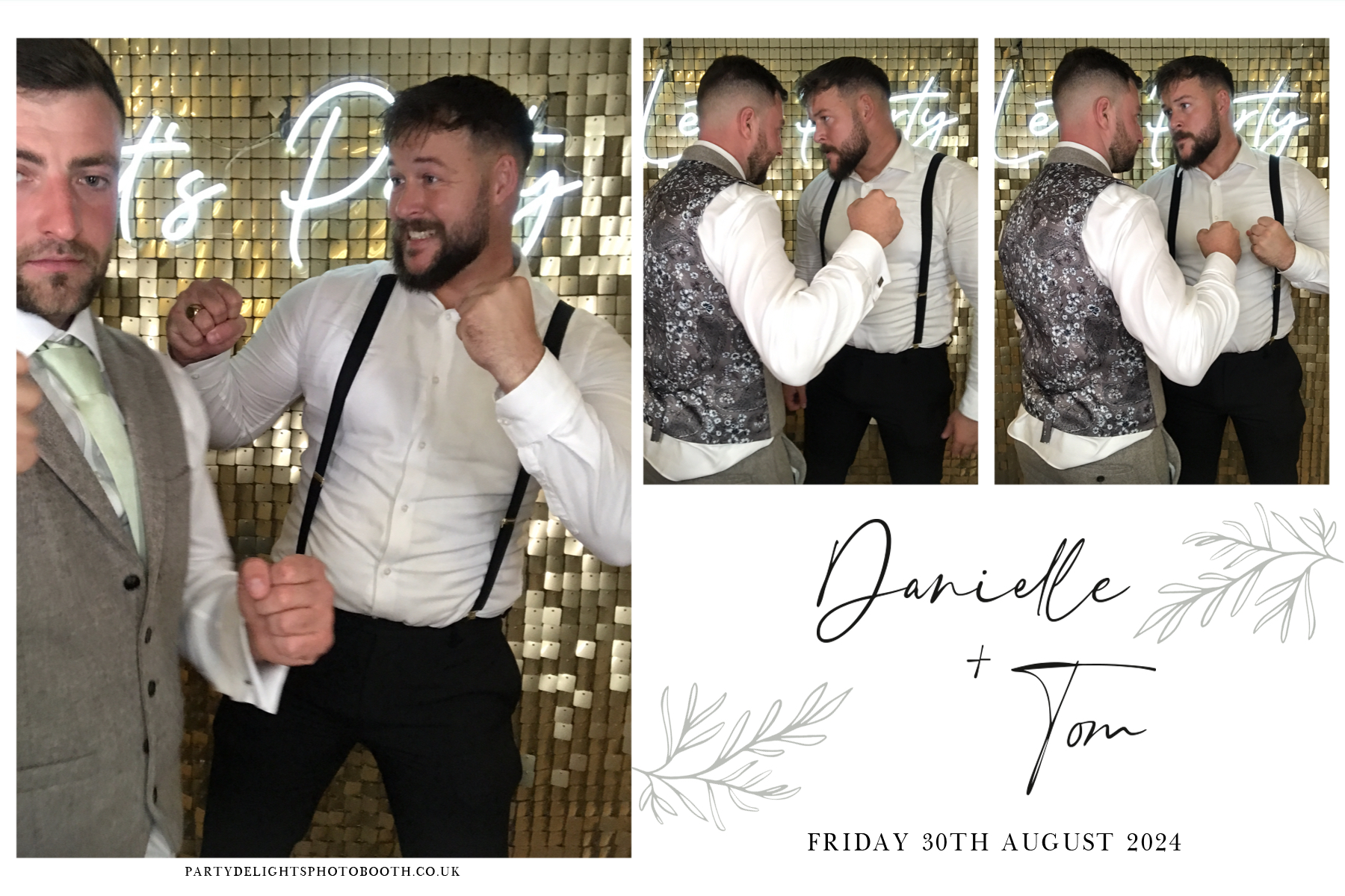 Danielle and Tom's Wedding | View more photos from the event at gallery.partydelightsphotobooth.co.uk/u/PartyDelightsPhotoBooth/Danielle-and-Toms-Wedding
