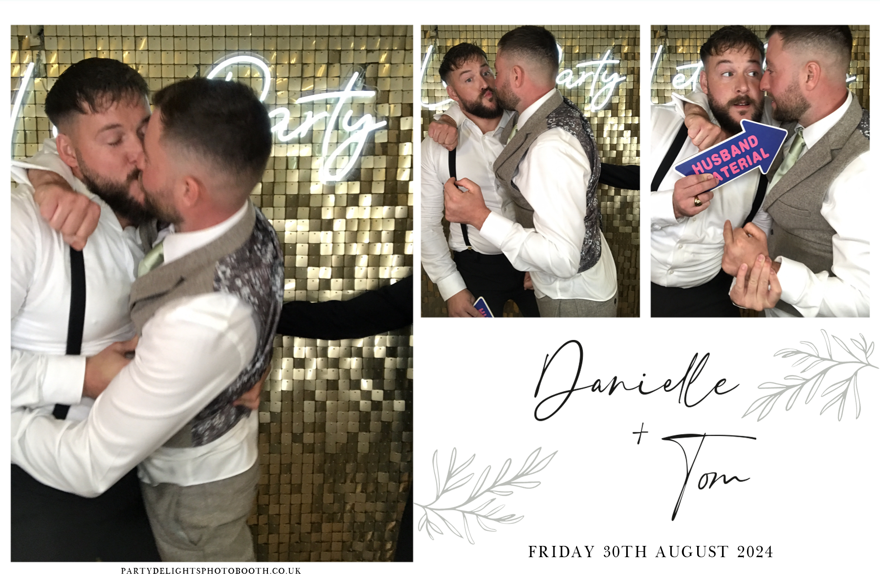 Danielle and Tom's Wedding | View more photos from the event at gallery.partydelightsphotobooth.co.uk/u/PartyDelightsPhotoBooth/Danielle-and-Toms-Wedding