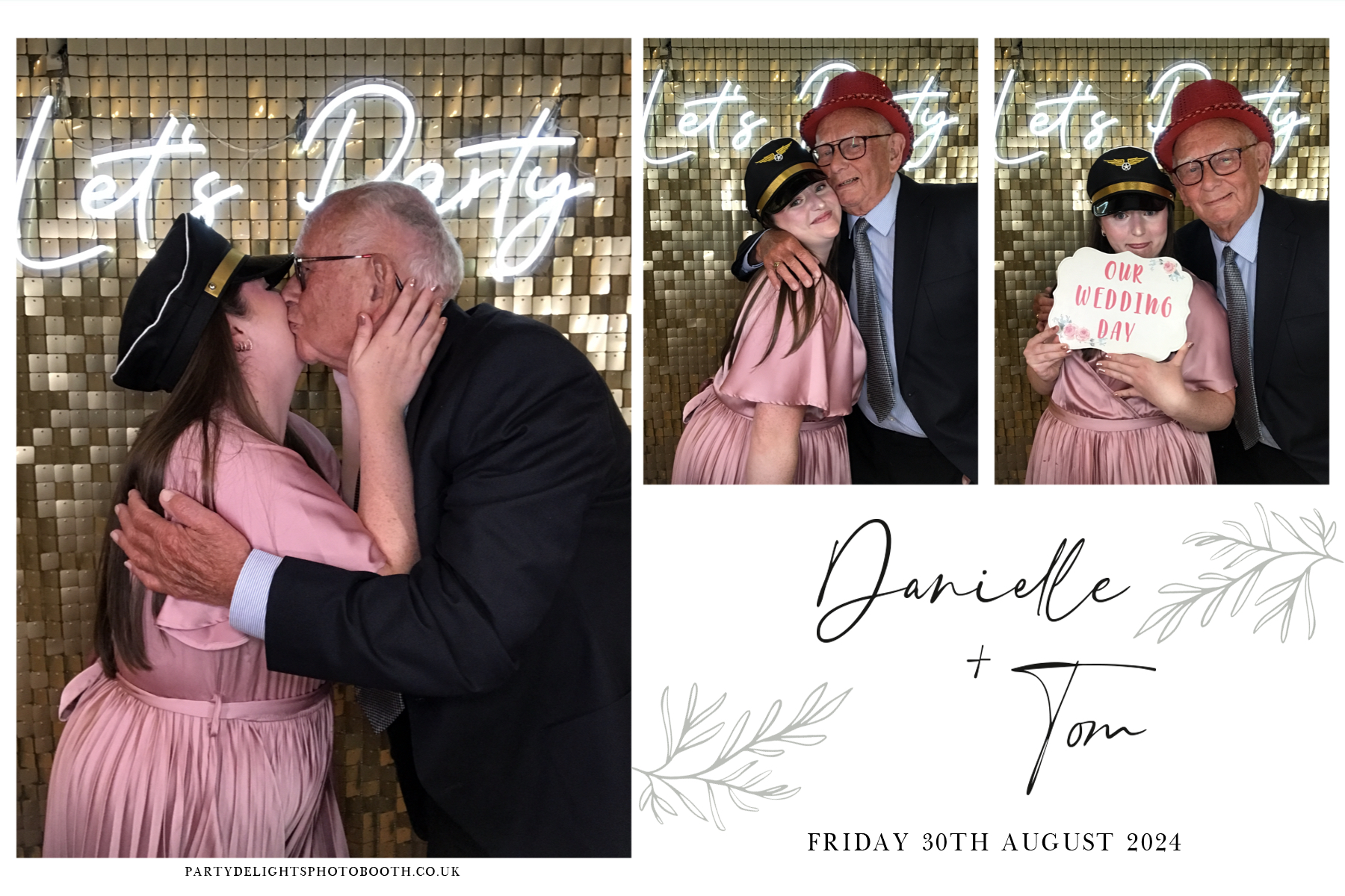 Danielle and Tom's Wedding | View more photos from the event at gallery.partydelightsphotobooth.co.uk/u/PartyDelightsPhotoBooth/Danielle-and-Toms-Wedding
