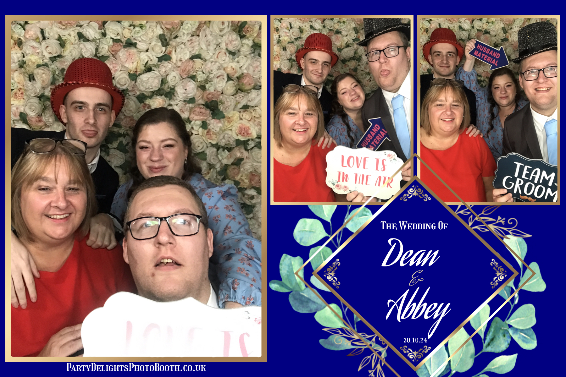 Dean and Abbey's Wedding | View more photos from the event at gallery.partydelightsphotobooth.co.uk/u/PartyDelightsPhotoBooth/Dean-and-Abbeys-Wedding