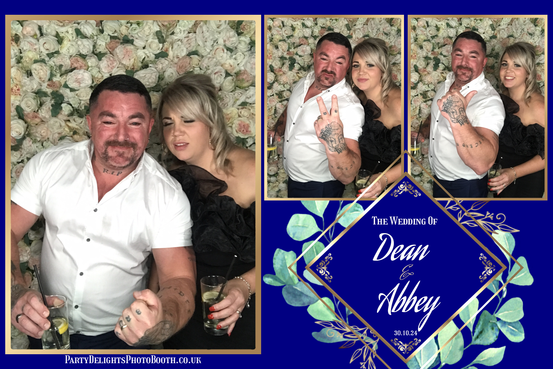 Dean and Abbey's Wedding | View more photos from the event at gallery.partydelightsphotobooth.co.uk/u/PartyDelightsPhotoBooth/Dean-and-Abbeys-Wedding