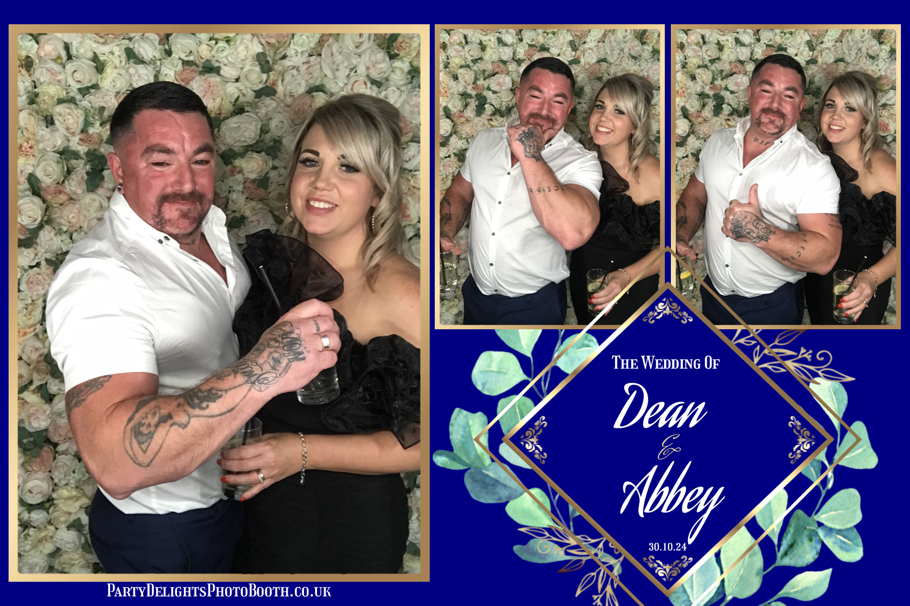 Dean and Abbey's Wedding | View more photos from the event at gallery.partydelightsphotobooth.co.uk/u/PartyDelightsPhotoBooth/Dean-and-Abbeys-Wedding