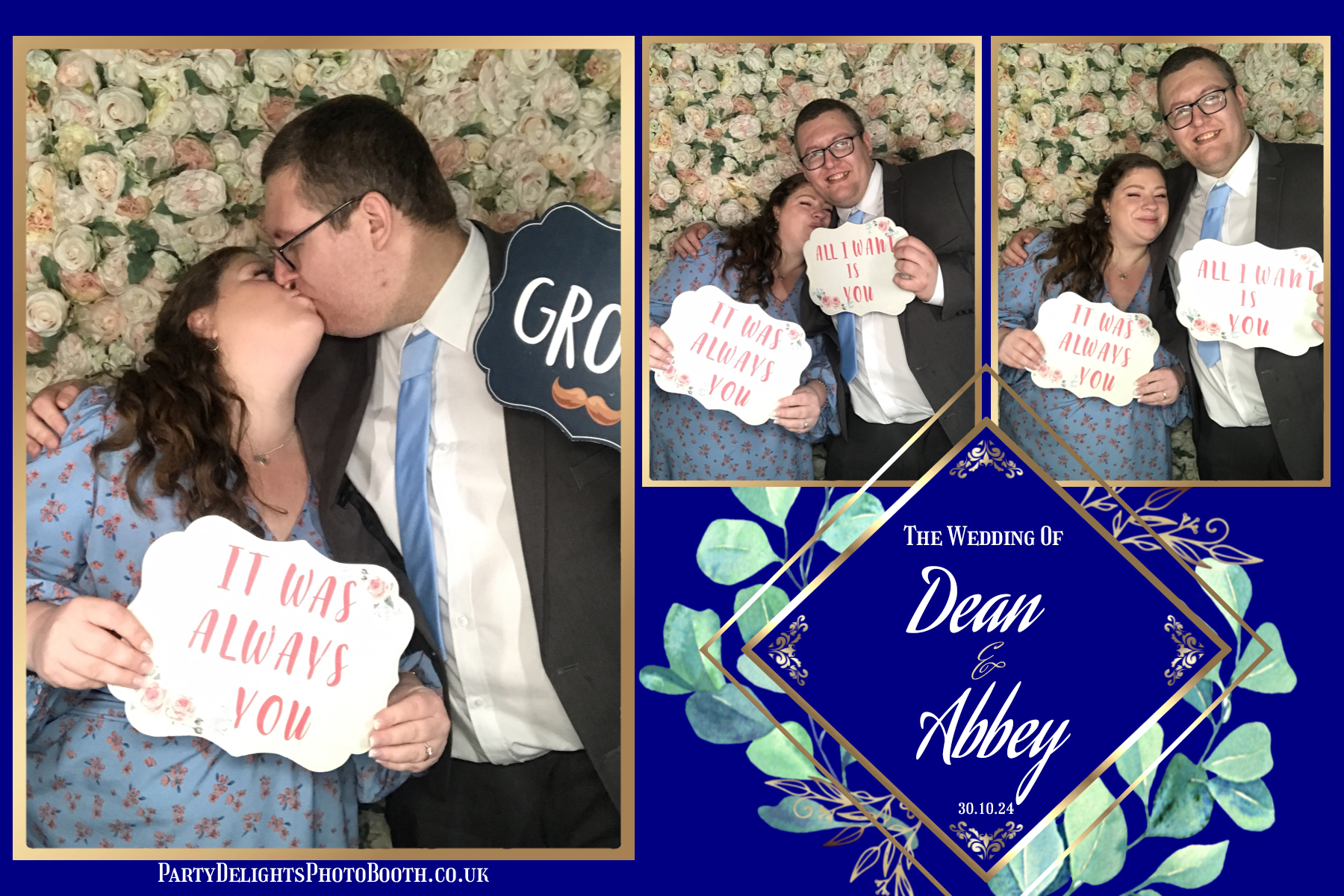 Dean and Abbey's Wedding | View more photos from the event at gallery.partydelightsphotobooth.co.uk/u/PartyDelightsPhotoBooth/Dean-and-Abbeys-Wedding