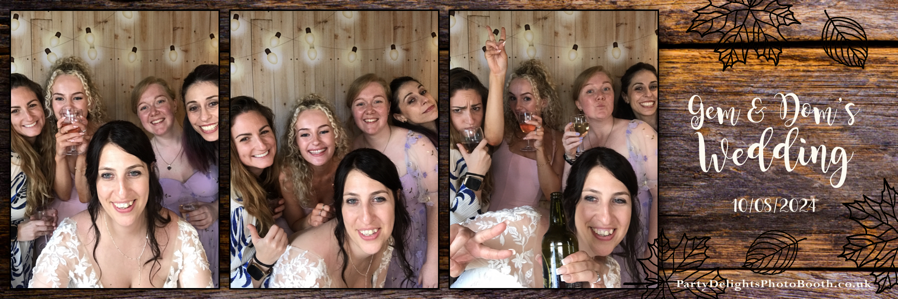 Gemma and Dominic's Wedding | View more photos from the event at gallery.partydelightsphotobooth.co.uk/u/PartyDelightsPhotoBooth/Gemma-and-Dominics-Wedding