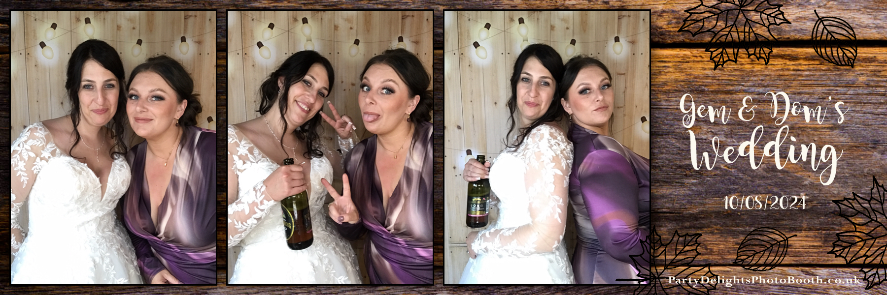 Gemma and Dominic's Wedding | View more photos from the event at gallery.partydelightsphotobooth.co.uk/u/PartyDelightsPhotoBooth/Gemma-and-Dominics-Wedding