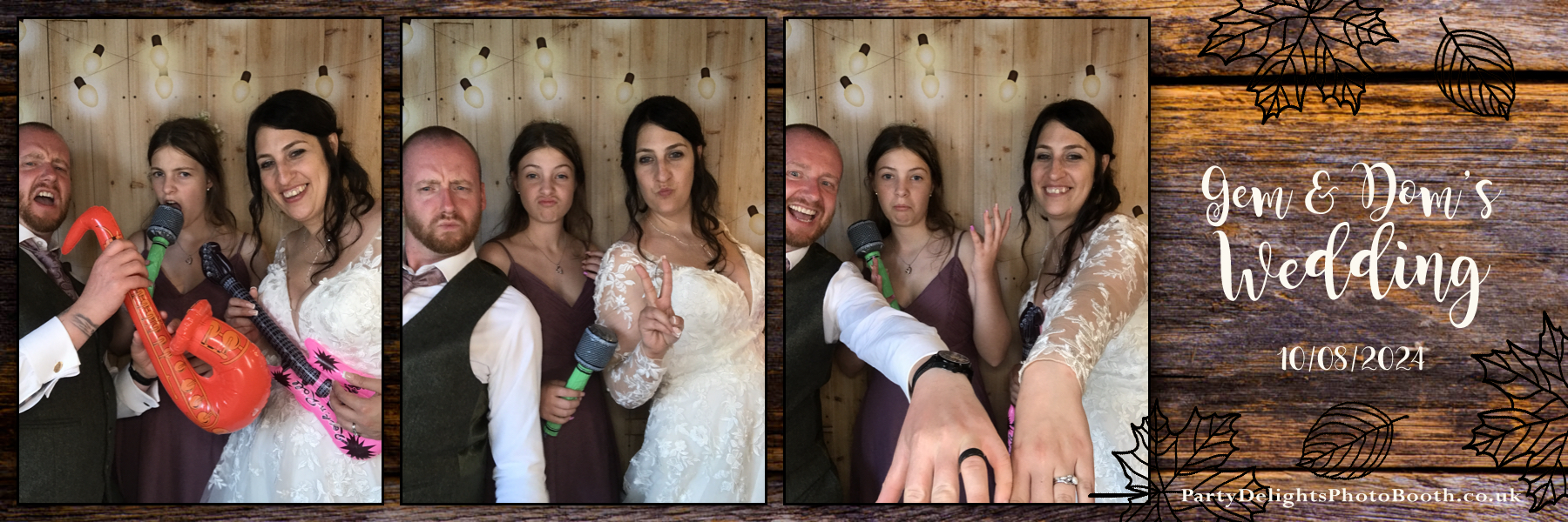 Gemma and Dominic's Wedding | View more photos from the event at gallery.partydelightsphotobooth.co.uk/u/PartyDelightsPhotoBooth/Gemma-and-Dominics-Wedding
