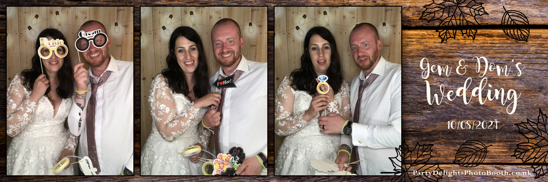 Gemma and Dominic's Wedding | View more photos from the event at gallery.partydelightsphotobooth.co.uk/u/PartyDelightsPhotoBooth/Gemma-and-Dominics-Wedding