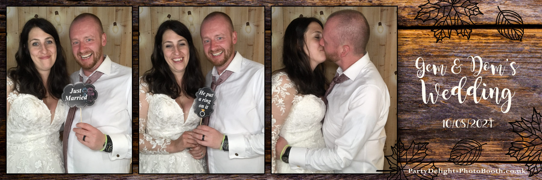 Gemma and Dominic's Wedding | View more photos from the event at gallery.partydelightsphotobooth.co.uk/u/PartyDelightsPhotoBooth/Gemma-and-Dominics-Wedding