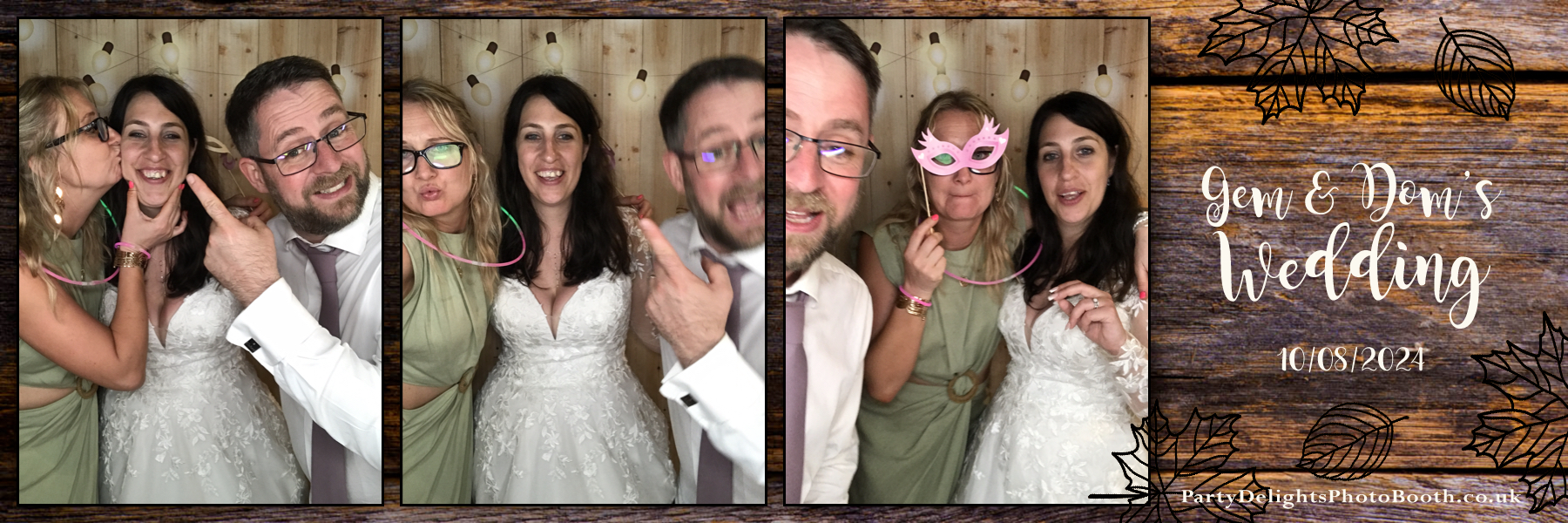 Gemma and Dominic's Wedding | View more photos from the event at gallery.partydelightsphotobooth.co.uk/u/PartyDelightsPhotoBooth/Gemma-and-Dominics-Wedding
