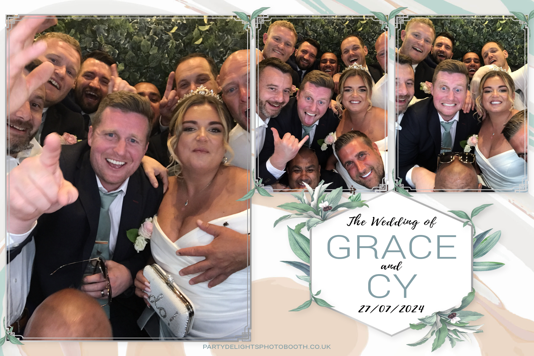 Grace and Cy’s Wedding | View more photos from the event at gallery.partydelightsphotobooth.co.uk/u/PartyDelightsPhotoBooth/Grace-and-Cy’s-Wedding
