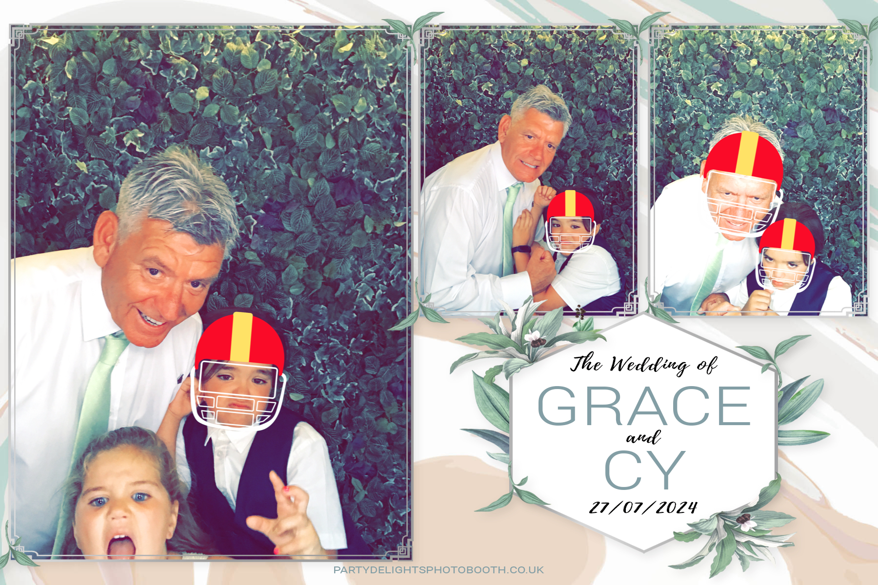 Grace and Cy’s Wedding | View more photos from the event at gallery.partydelightsphotobooth.co.uk/u/PartyDelightsPhotoBooth/Grace-and-Cy’s-Wedding