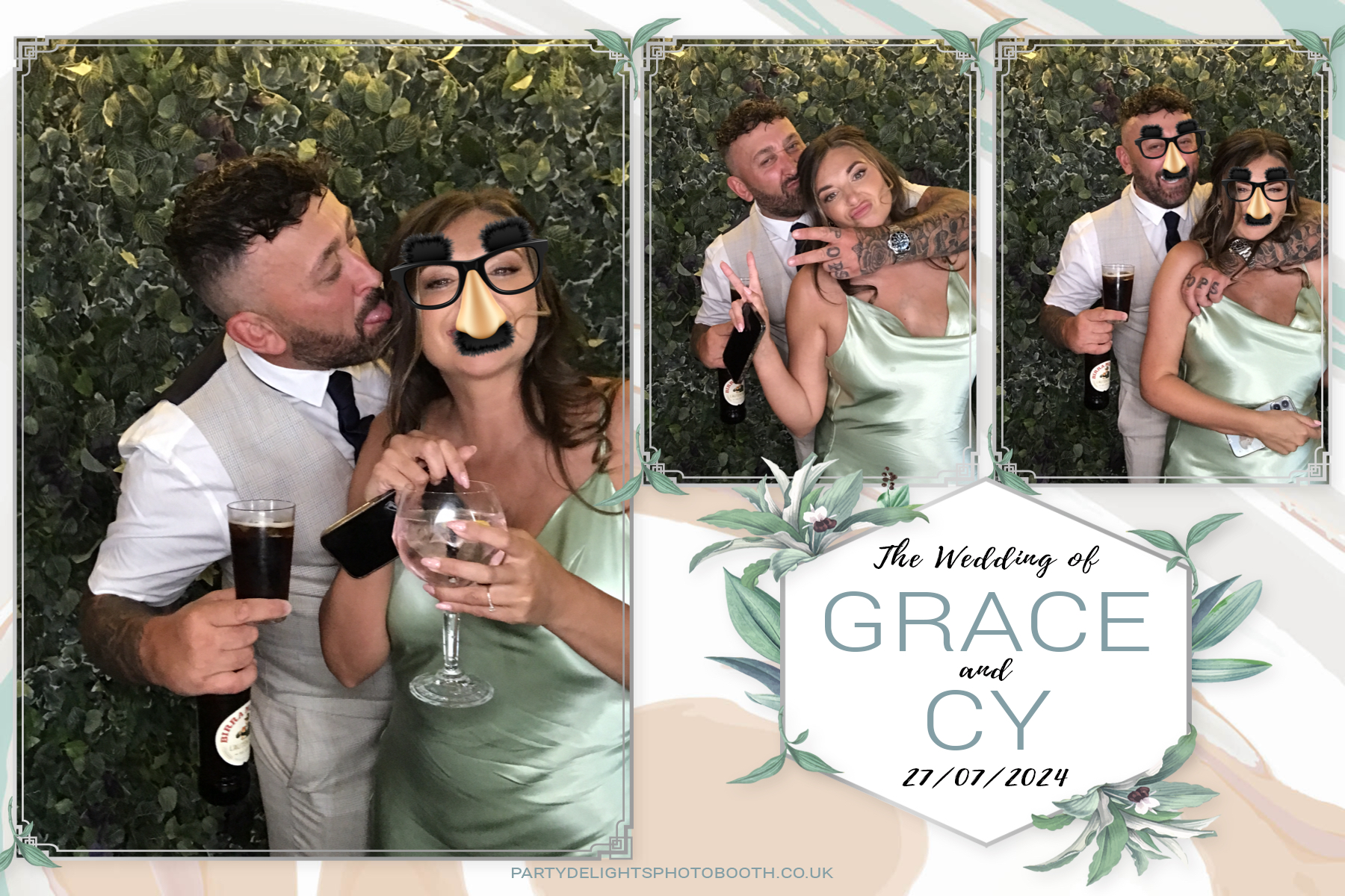 Grace and Cy’s Wedding | View more photos from the event at gallery.partydelightsphotobooth.co.uk/u/PartyDelightsPhotoBooth/Grace-and-Cy’s-Wedding