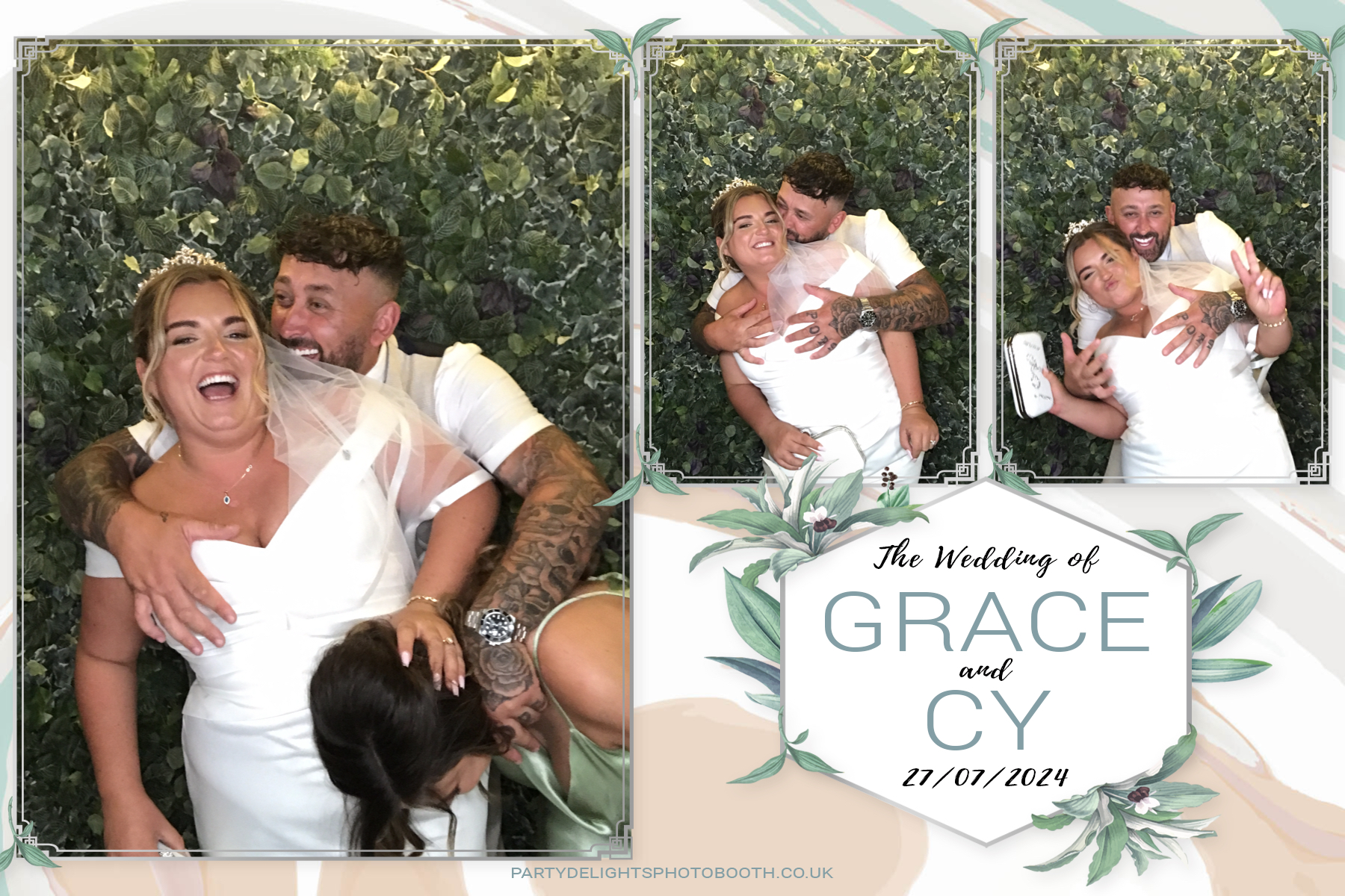 Grace and Cy’s Wedding | View more photos from the event at gallery.partydelightsphotobooth.co.uk/u/PartyDelightsPhotoBooth/Grace-and-Cy’s-Wedding