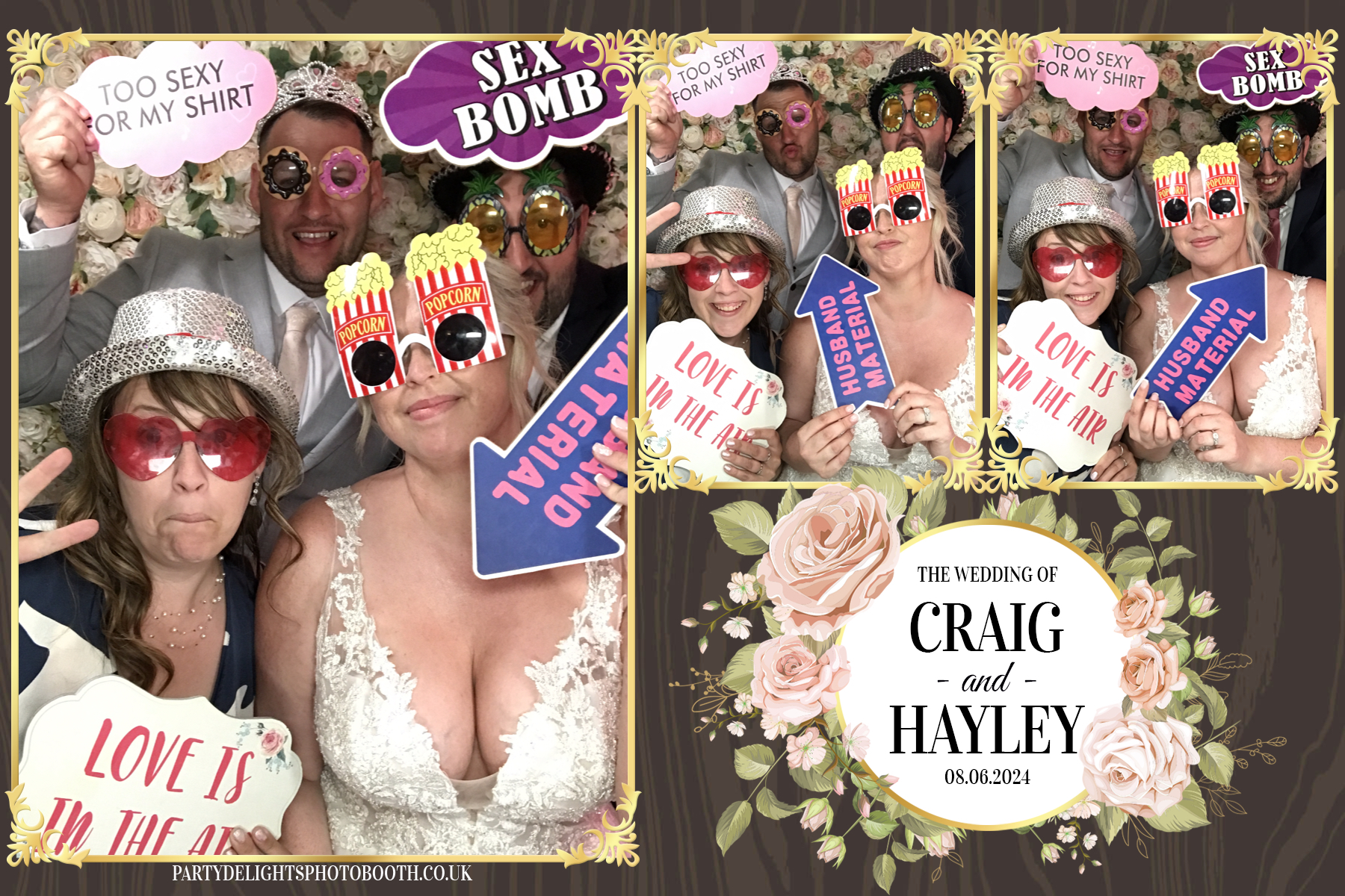 Hayley & Craig’s wedding | View more photos from the event at gallery.partydelightsphotobooth.co.uk/u/PartyDelightsPhotoBooth/Hayley-Craig’s-wedding