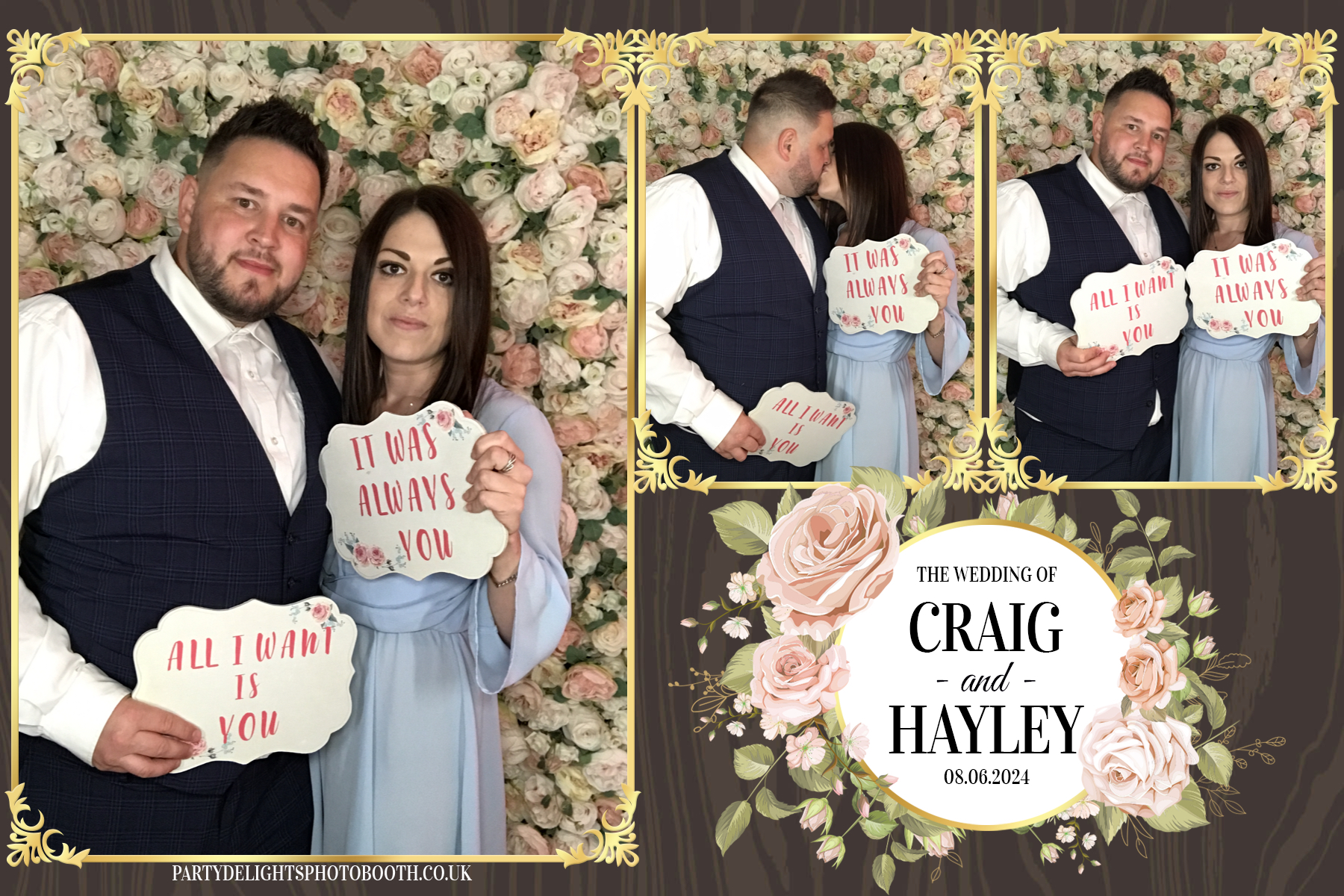 Hayley & Craig’s wedding | View more photos from the event at gallery.partydelightsphotobooth.co.uk/u/PartyDelightsPhotoBooth/Hayley-Craig’s-wedding
