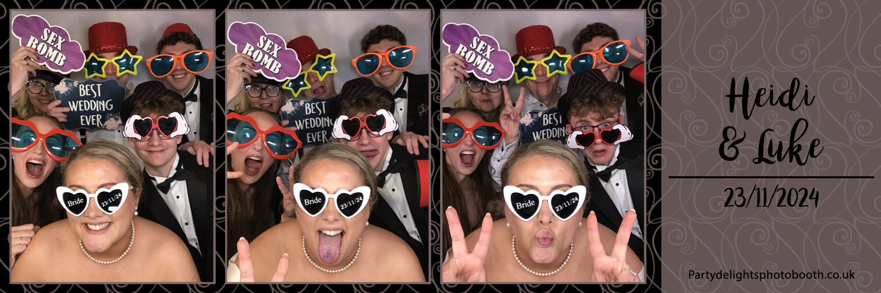 Heidi and Luke's Wedding | View more photos from the event at gallery.partydelightsphotobooth.co.uk/u/PartyDelightsPhotoBooth/Heidi-and-Lukes-Wedding