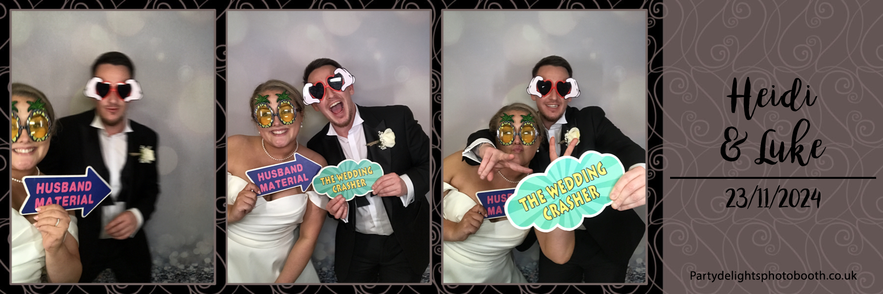 Heidi and Luke's Wedding | View more photos from the event at gallery.partydelightsphotobooth.co.uk/u/PartyDelightsPhotoBooth/Heidi-and-Lukes-Wedding