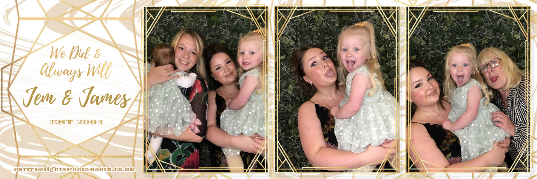 Jem & James - Vow Renewal | View more photos from the event at gallery.partydelightsphotobooth.co.uk/u/PartyDelightsPhotoBooth/Jem-James-Vow-Renewal