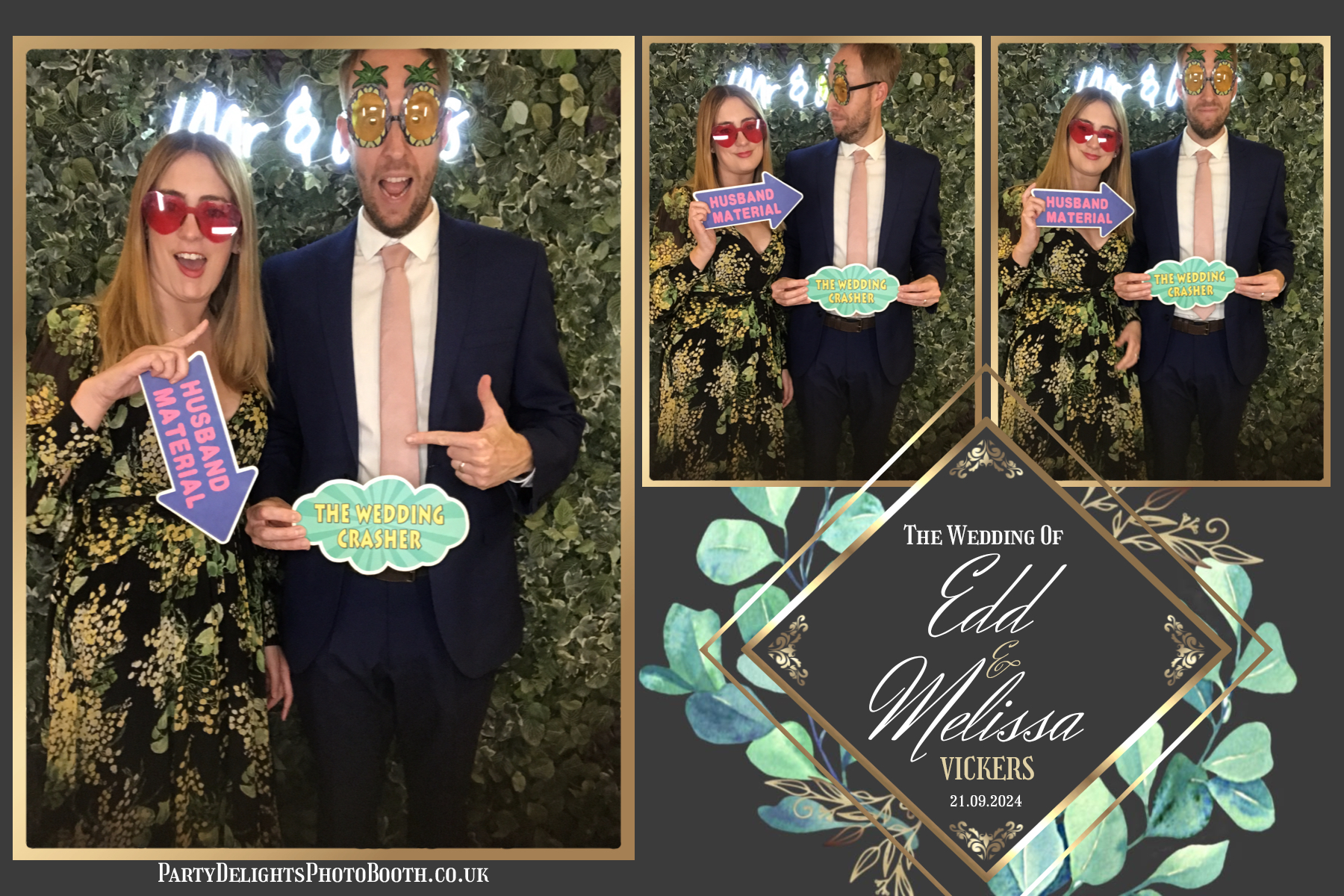 Melissa & Edd’s Wedding | View more photos from the event at gallery.partydelightsphotobooth.co.uk/u/PartyDelightsPhotoBooth/Melissa-Edd’s-Wedding