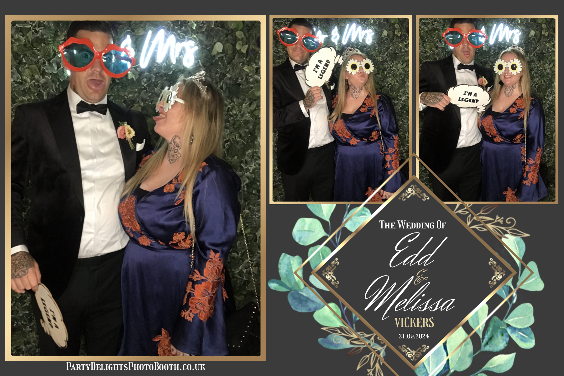 Melissa & Edd’s Wedding | View more photos from the event at gallery.partydelightsphotobooth.co.uk/u/PartyDelightsPhotoBooth/Melissa-Edd’s-Wedding