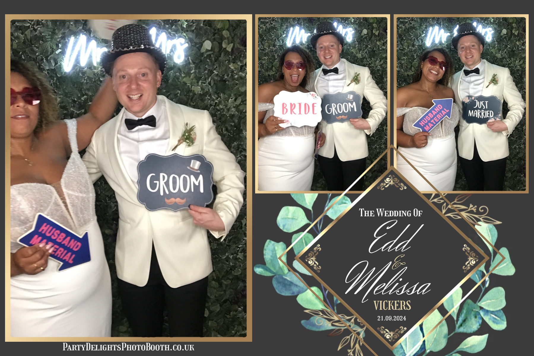 Melissa & Edd’s Wedding | View more photos from the event at gallery.partydelightsphotobooth.co.uk/u/PartyDelightsPhotoBooth/Melissa-Edd’s-Wedding