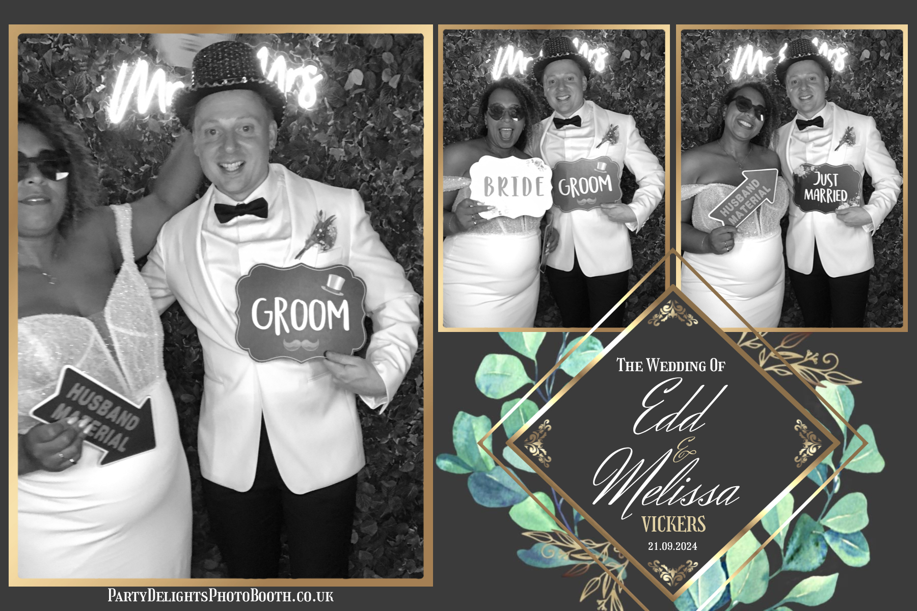 Melissa & Edd’s Wedding | View more photos from the event at gallery.partydelightsphotobooth.co.uk/u/PartyDelightsPhotoBooth/Melissa-Edd’s-Wedding