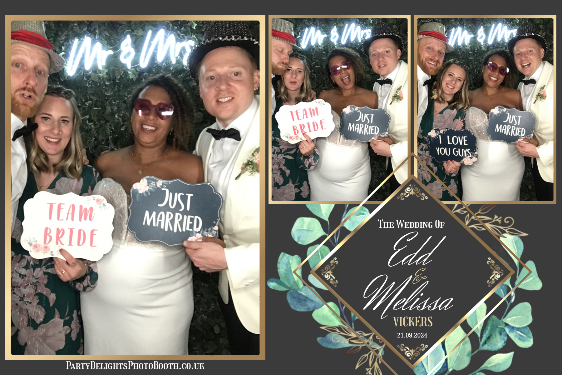 Melissa & Edd’s Wedding | View more photos from the event at gallery.partydelightsphotobooth.co.uk/u/PartyDelightsPhotoBooth/Melissa-Edd’s-Wedding