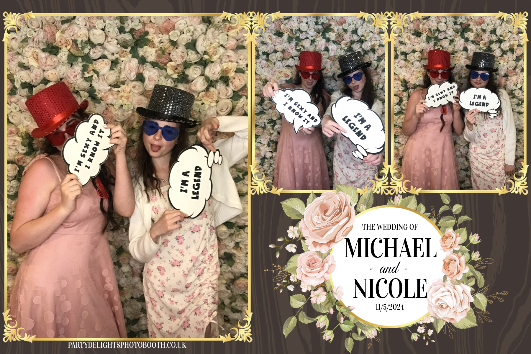 Michael & Nicole’s wedding | View more photos from the event at gallery.partydelightsphotobooth.co.uk/u/PartyDelightsPhotoBooth/Michael-Nicole’s-wedding