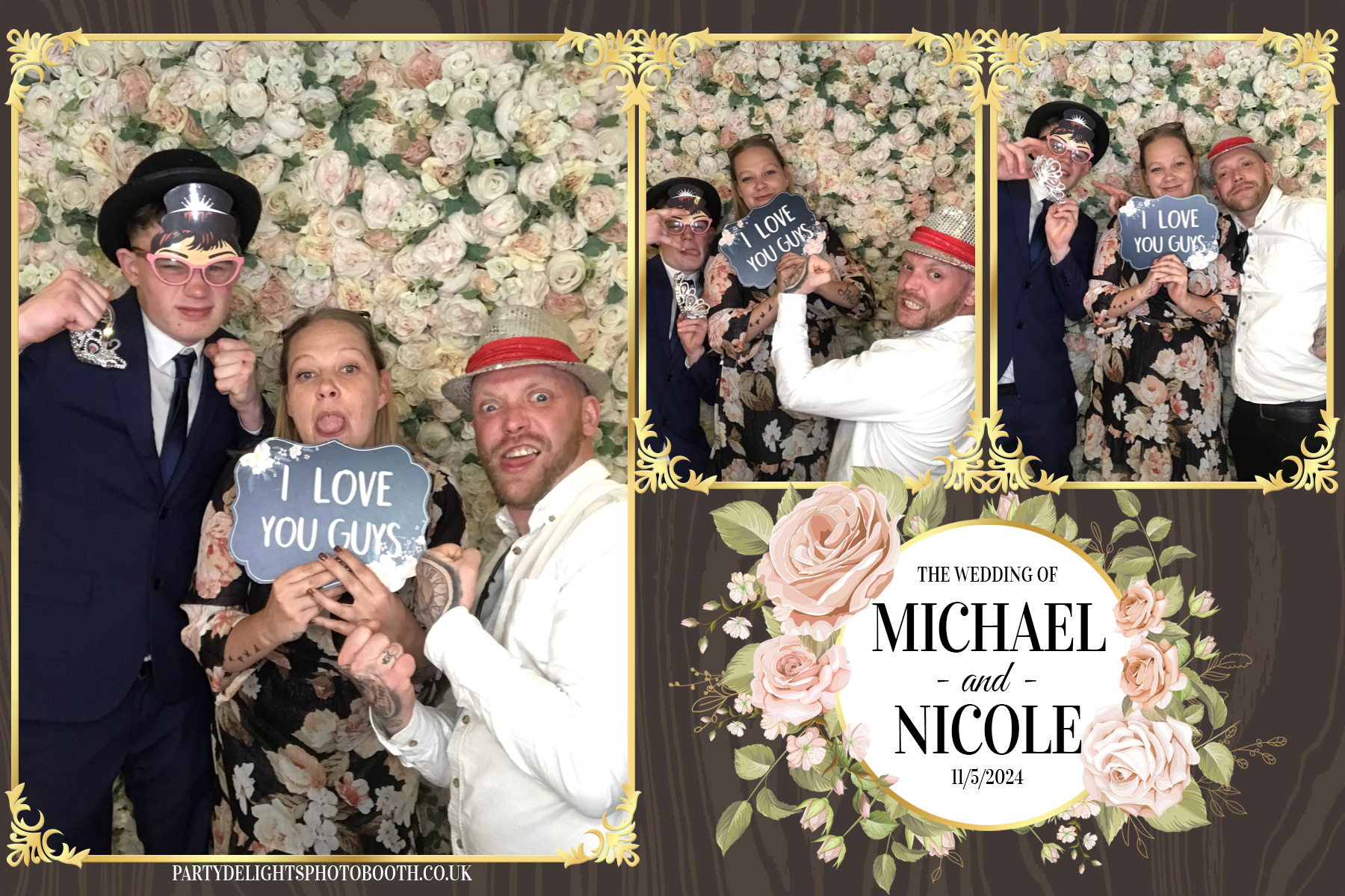 Michael & Nicole’s wedding | View more photos from the event at gallery.partydelightsphotobooth.co.uk/u/PartyDelightsPhotoBooth/Michael-Nicole’s-wedding