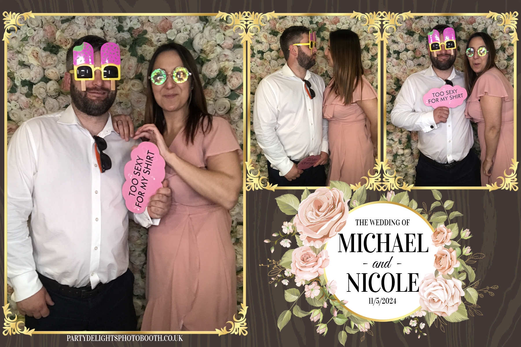 Michael & Nicole’s wedding | View more photos from the event at gallery.partydelightsphotobooth.co.uk/u/PartyDelightsPhotoBooth/Michael-Nicole’s-wedding