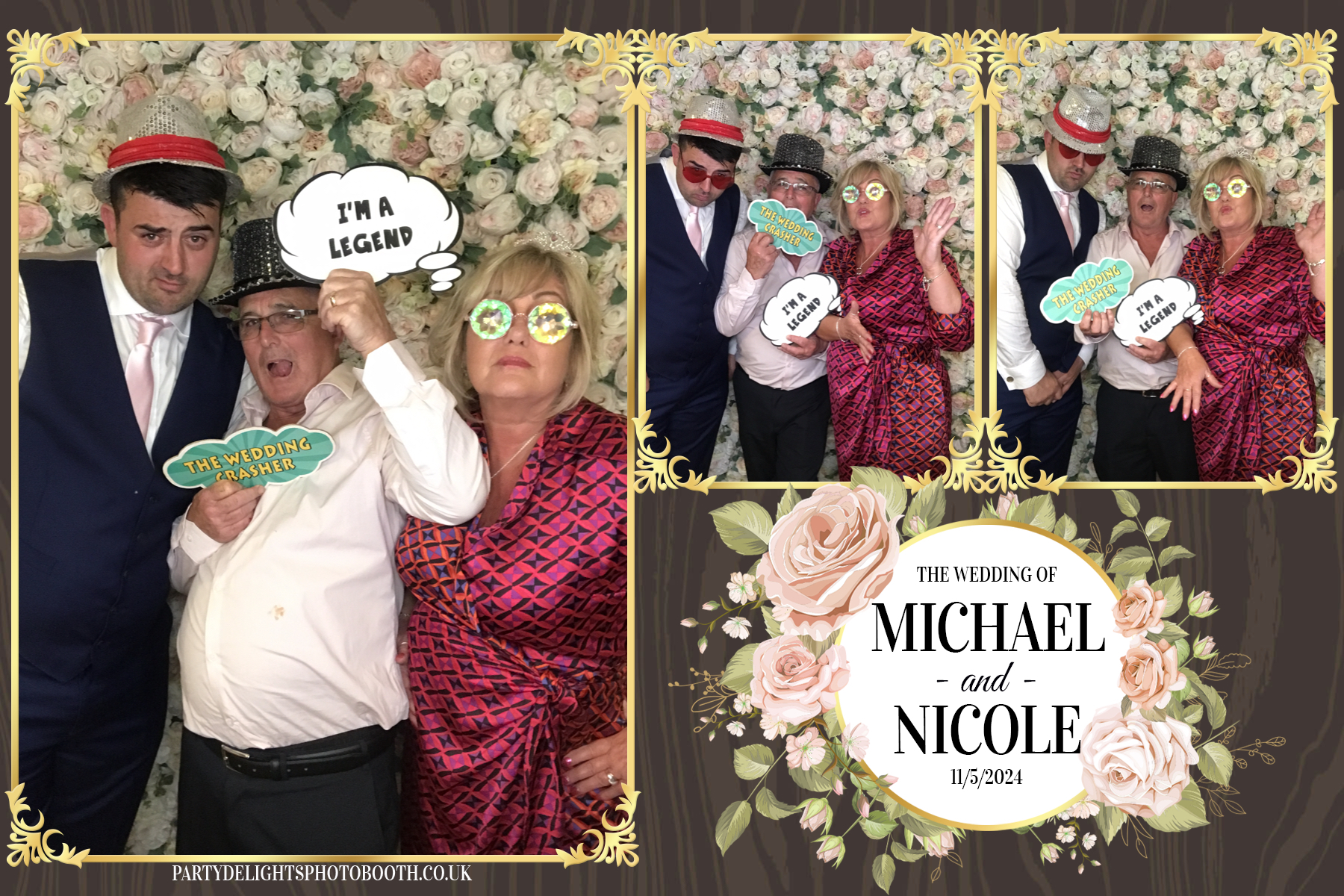 Michael & Nicole’s wedding | View more photos from the event at gallery.partydelightsphotobooth.co.uk/u/PartyDelightsPhotoBooth/Michael-Nicole’s-wedding