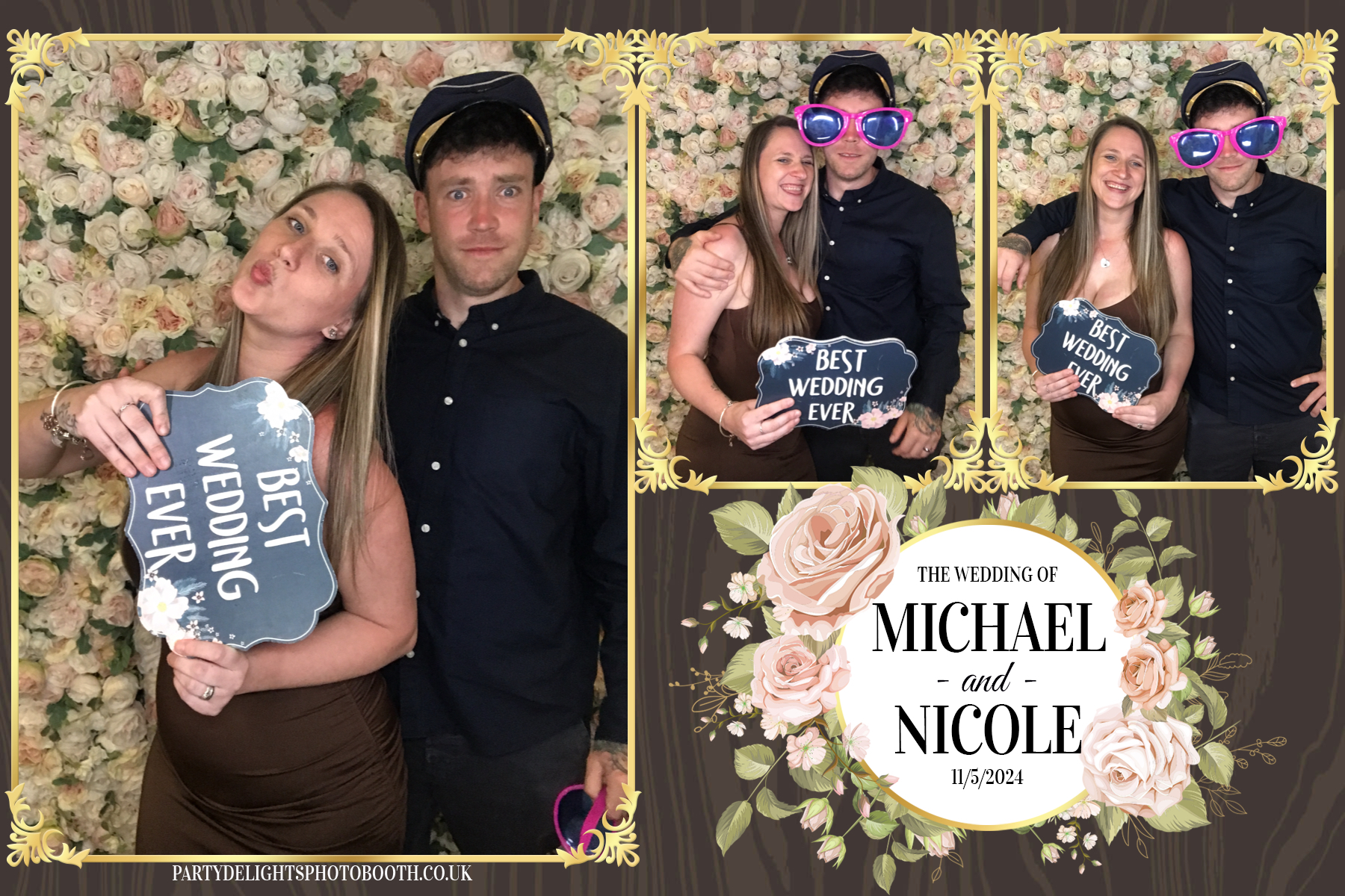 Michael & Nicole’s wedding | View more photos from the event at gallery.partydelightsphotobooth.co.uk/u/PartyDelightsPhotoBooth/Michael-Nicole’s-wedding